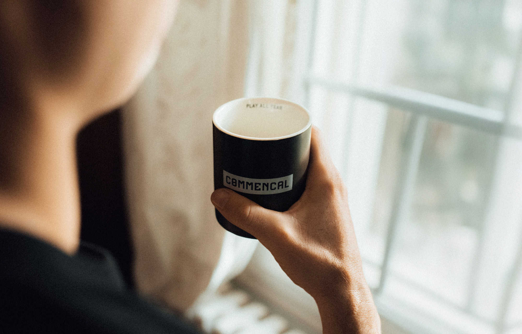 TAZA DE CER&Aacute;MICA COMMENCAL CORPORATE BLACK image cover number 0