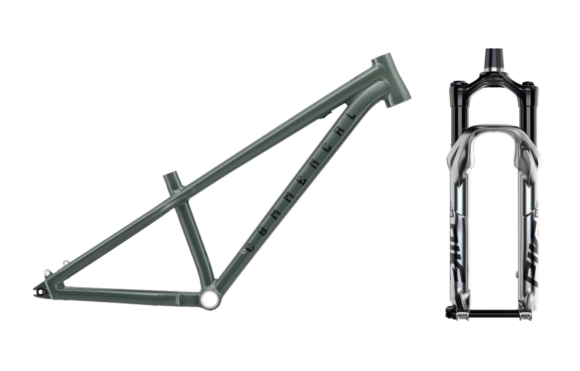 FRAME ABSOLUT KESWICK GREEN + ROCKSHOX PIKE DJ SILVER image number null