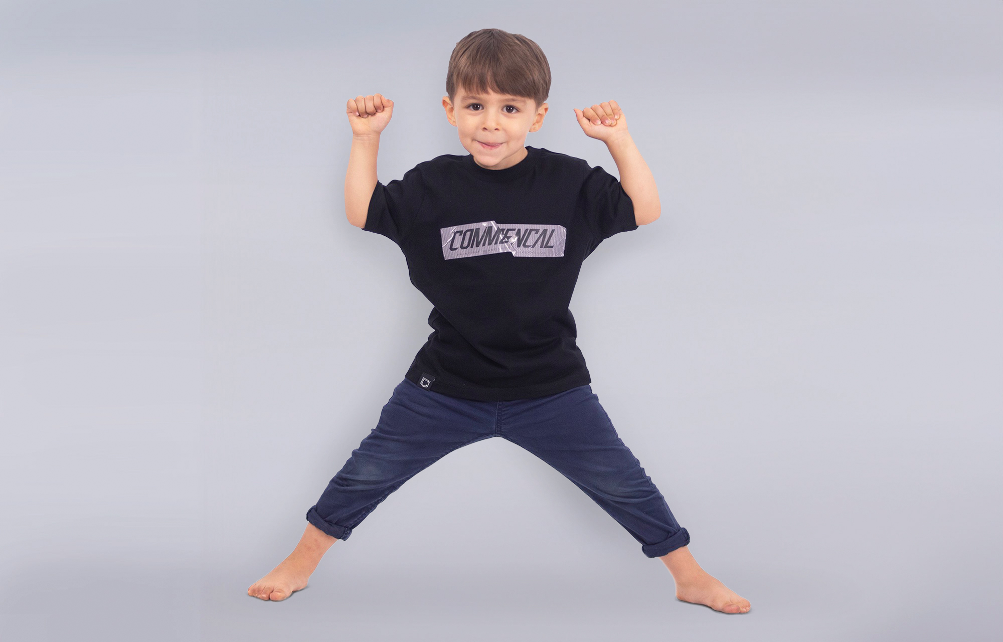 COMMENCAL KIDS T-SHIRT BLACK image number 0