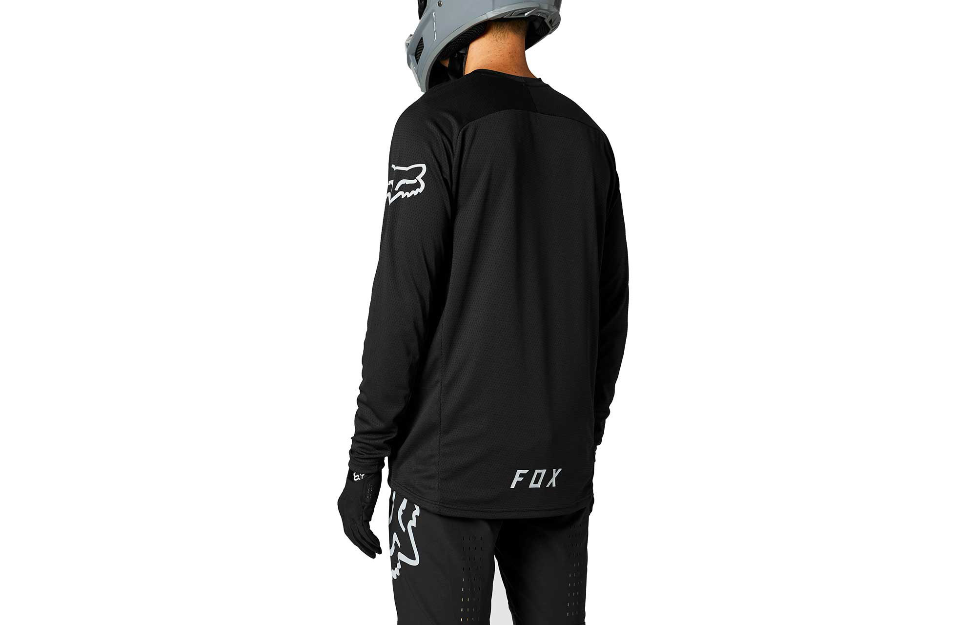FOX DEFEND LANGARM TRIKOT BLACK image number 0