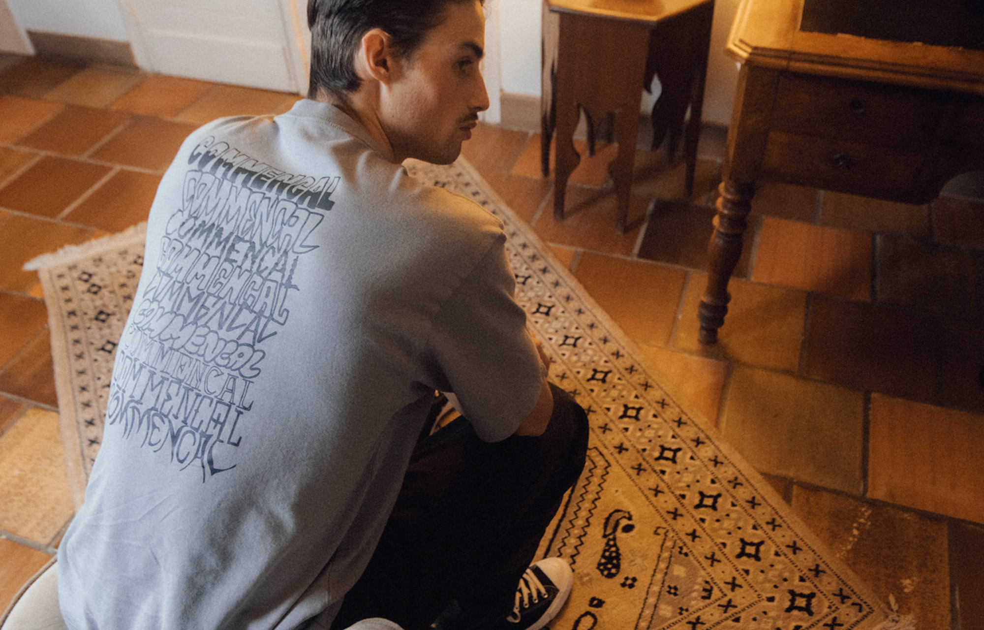 COMMENCAL LOOSE FIT LOGORAMA T-SHIRT GREY image number 2