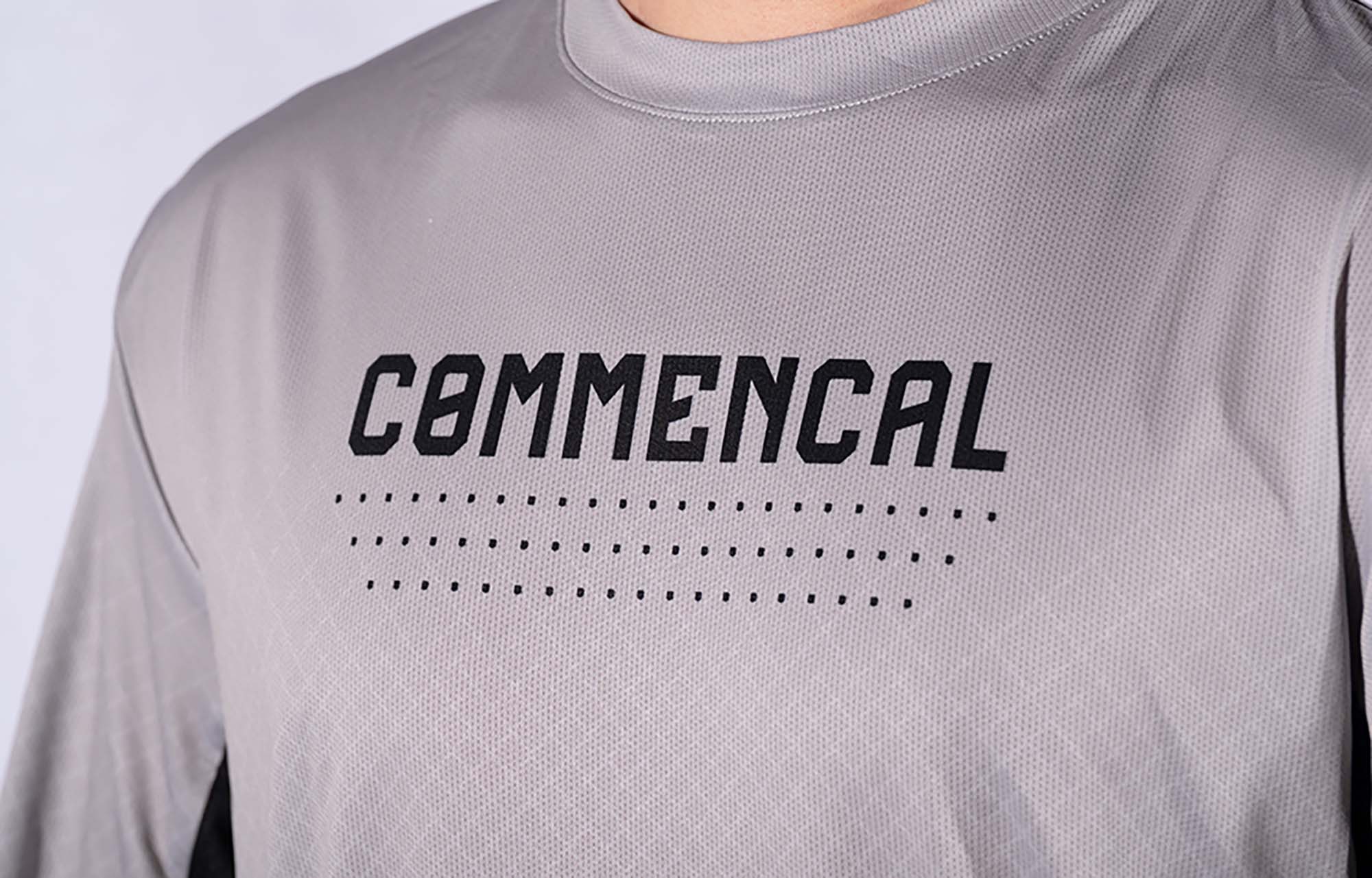 COMMENCAL LONG SLEEVE JERSEY SAND/BLACK image number 1