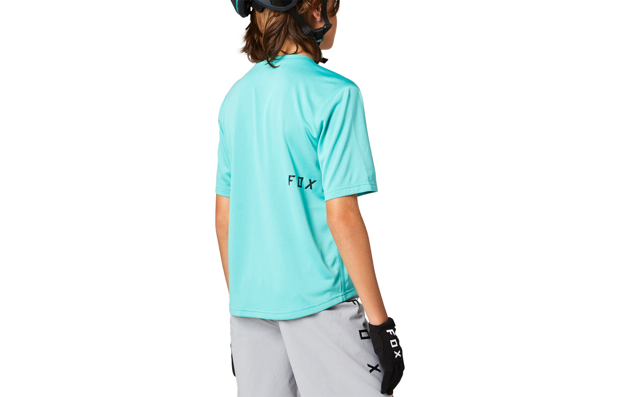 MAILLOT MANCHES COURTES KIDS FOX RANGER TEAL image number 2