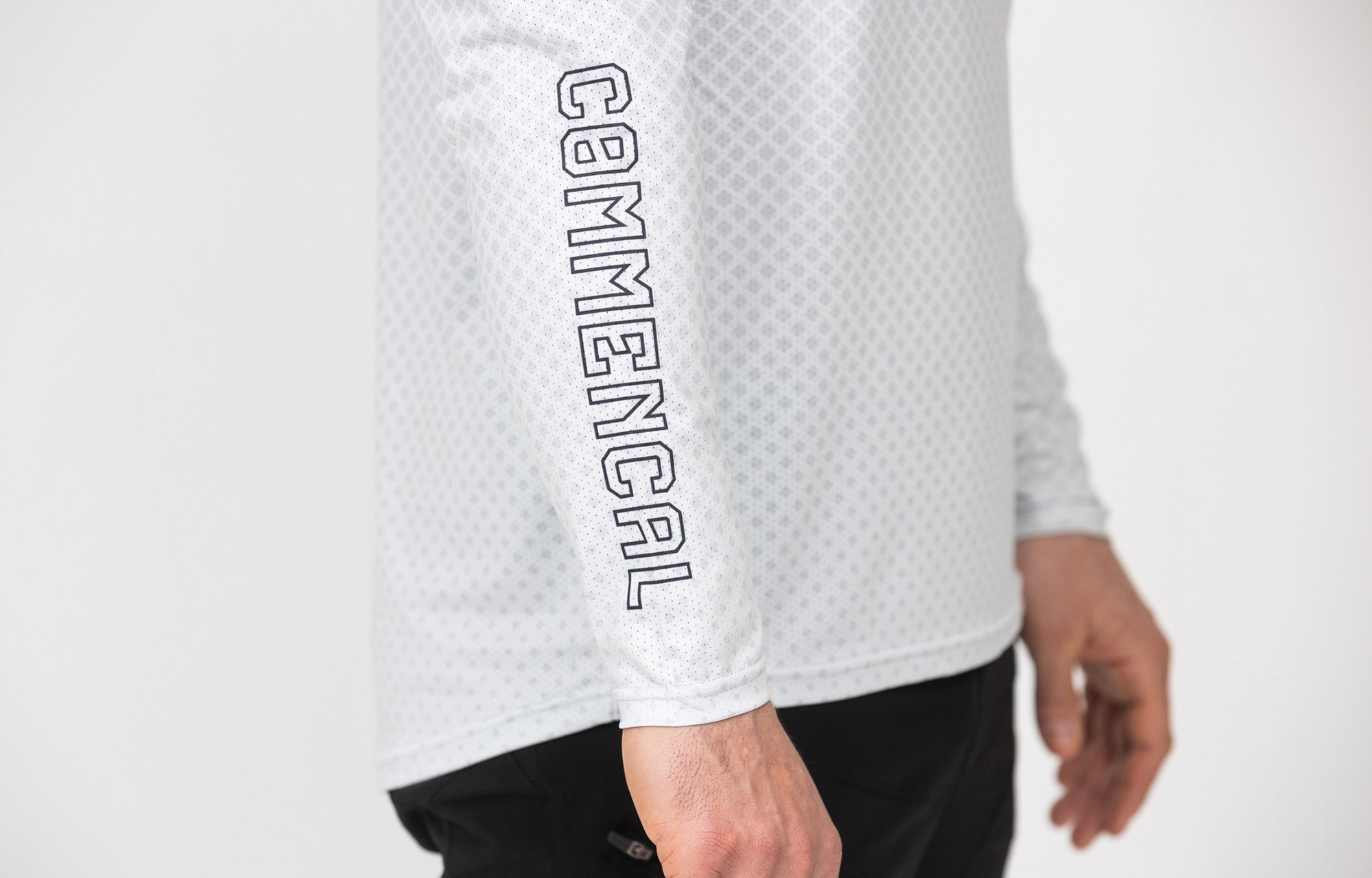 COMMENCAL LONG SLEEVE JERSEY LIGHT GREY image number 3