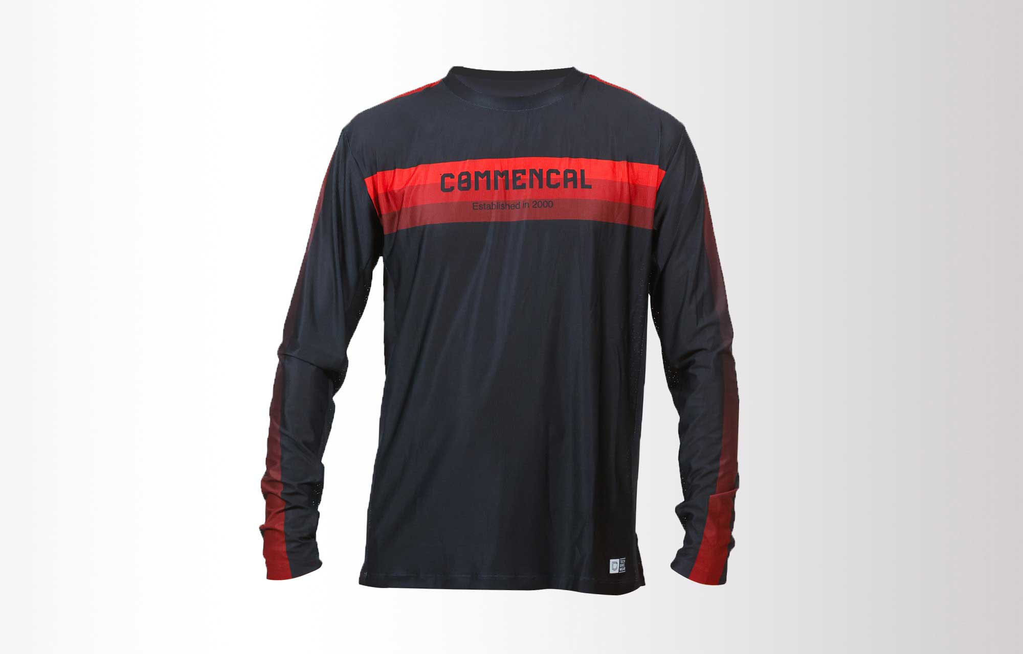 COMMENCAL LIGHTECH RACE LONG SLEEVE JERSEY RED POLYCHROM image number 0