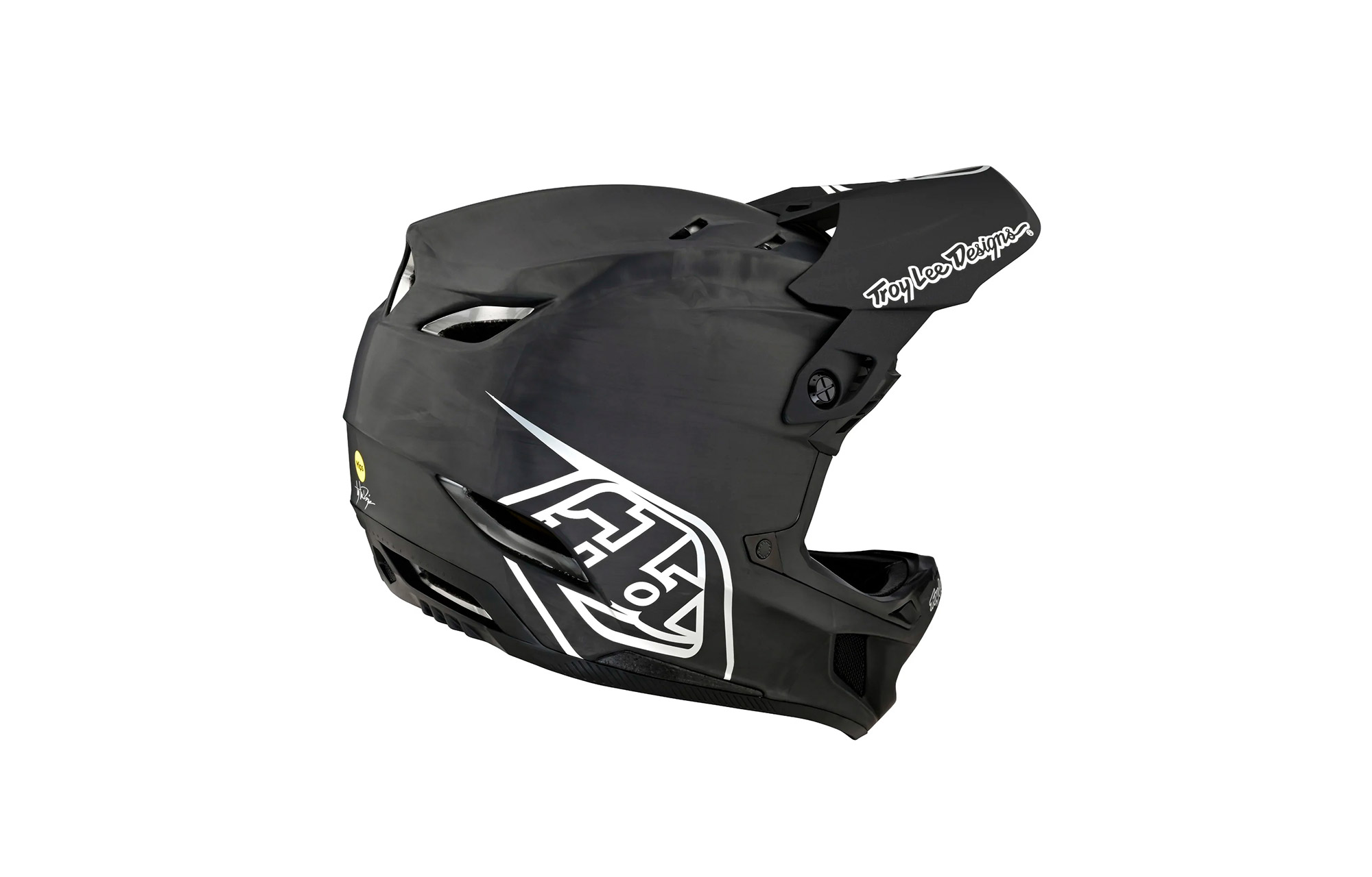 TROY LEE DESIGNS D4 AS CARBON - STEALTH BLACK/SILVER image number 2