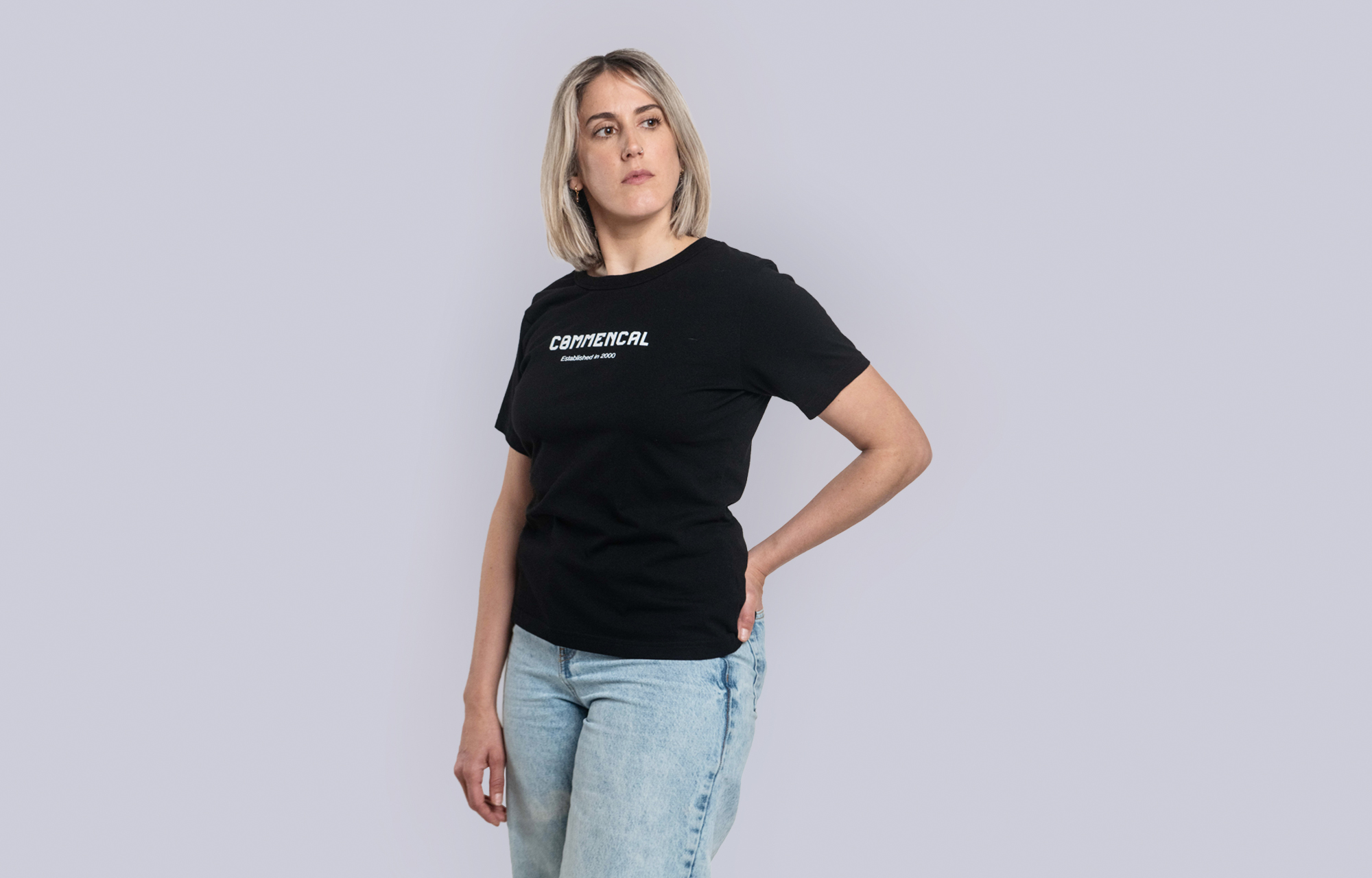 T-SHIRT COMMENCAL WOMEN CORPORATE BLACK image number 0