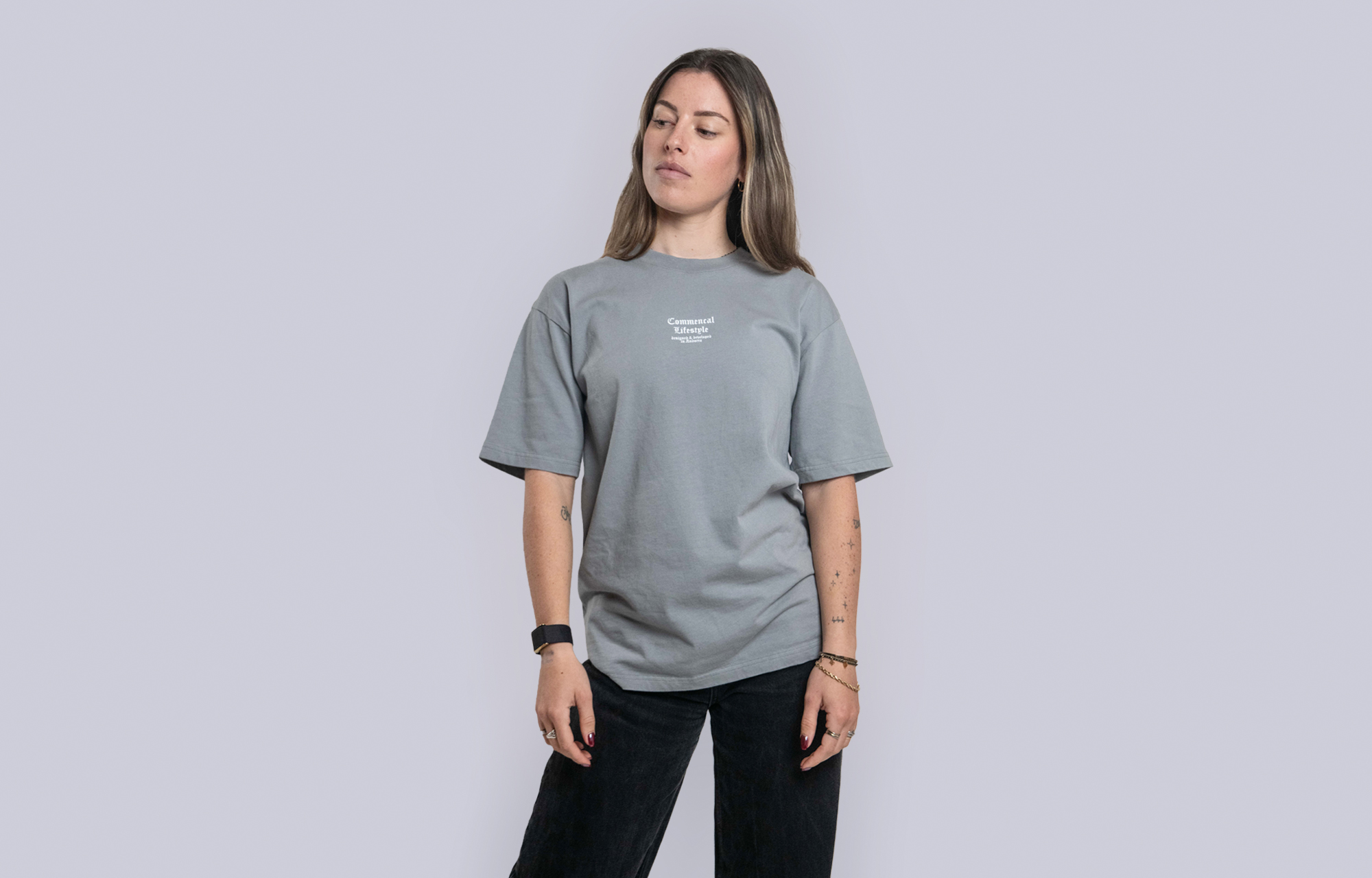 T-SHIRT COMMENCAL LOOSE FIT CMNCL GREY image number 1