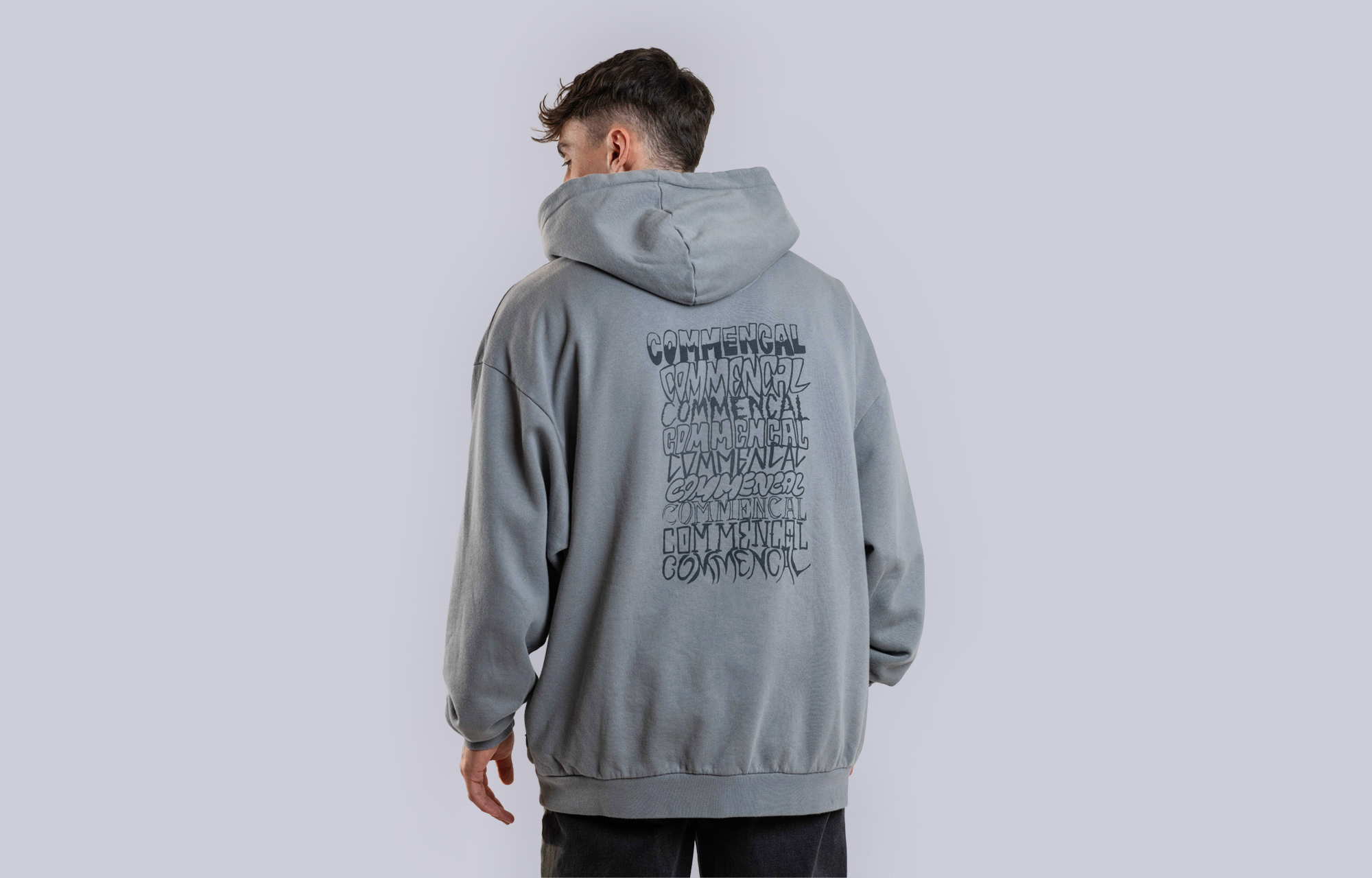 COMMENCAL LOGORAMA HOODIE GREY image number 0