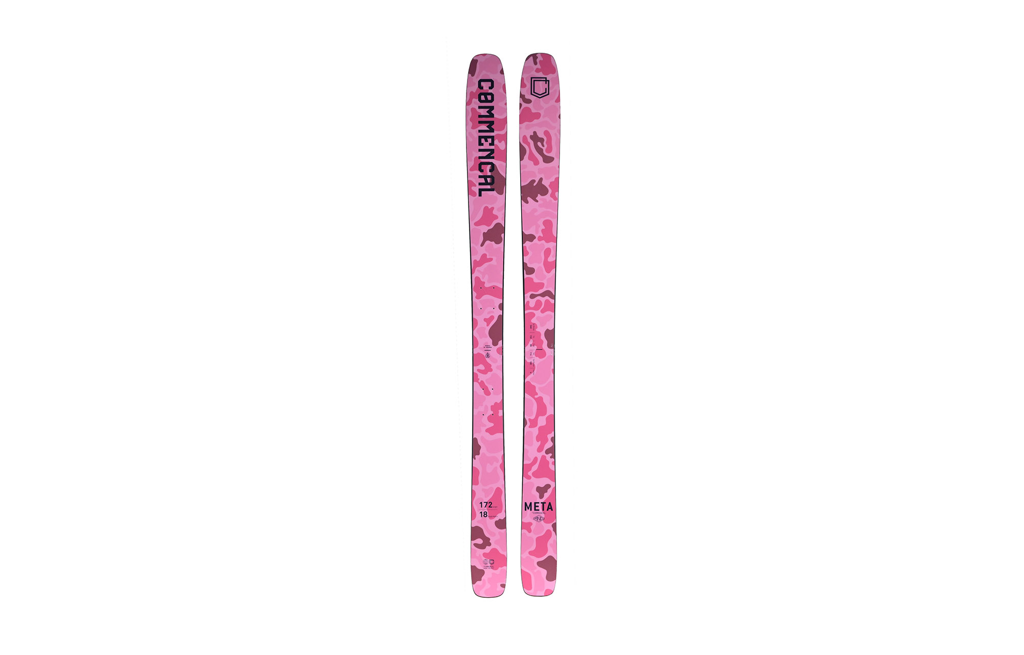 SKIS COMMENCAL CLASH BLACK & WHITE / FIX MARKER GRIFFON 13 TCX- 176 (21410302) image cover number 0