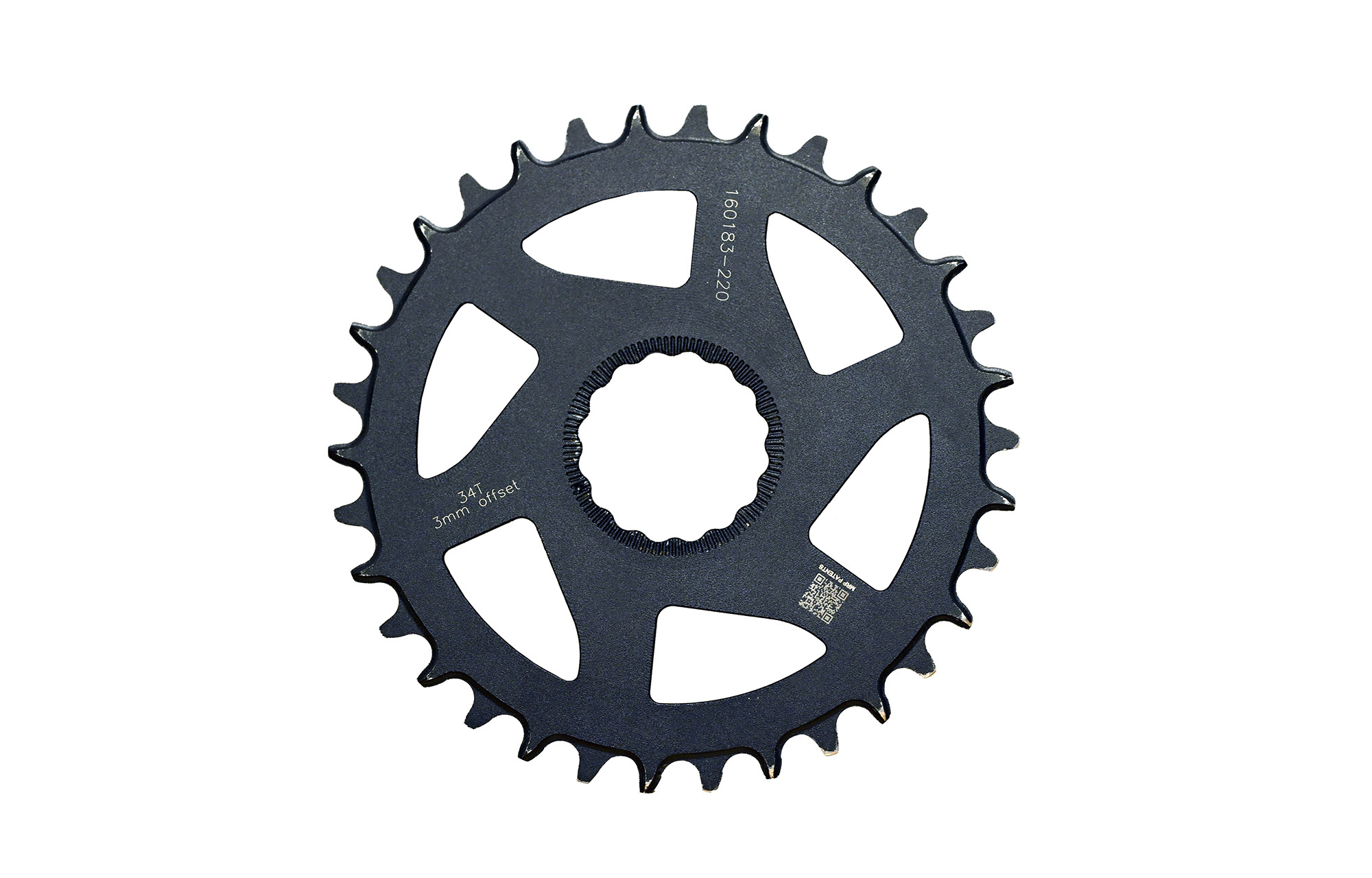 TRP 34T BOOST 3MM OFFSET CHAINRING SANDBLASTED BLACK -  (24500140) image cover number large 0