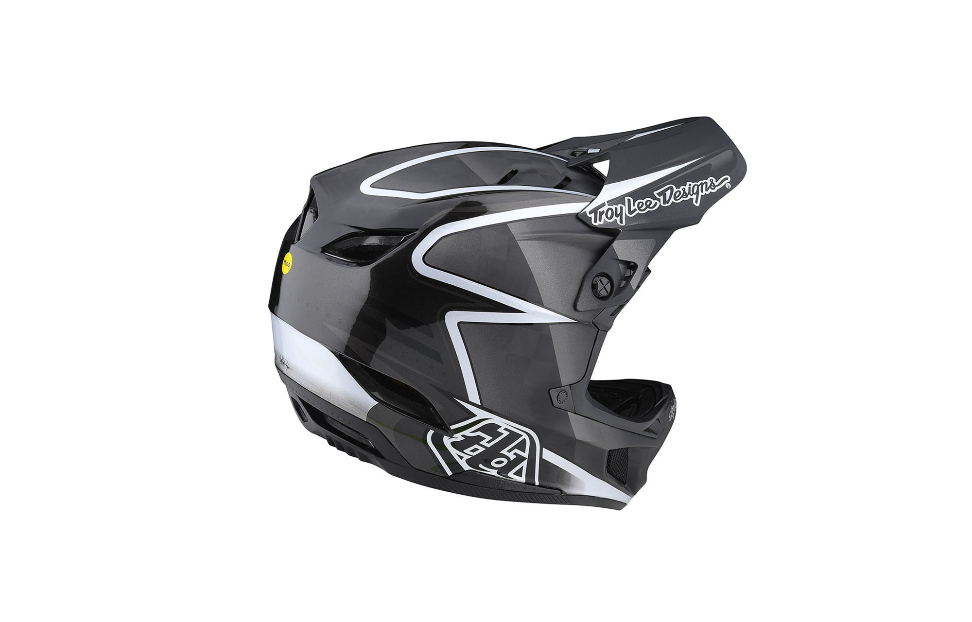 TROY LEE DESIGNS HELM D4 CARBON LINES - BLACK/GREY image number 2