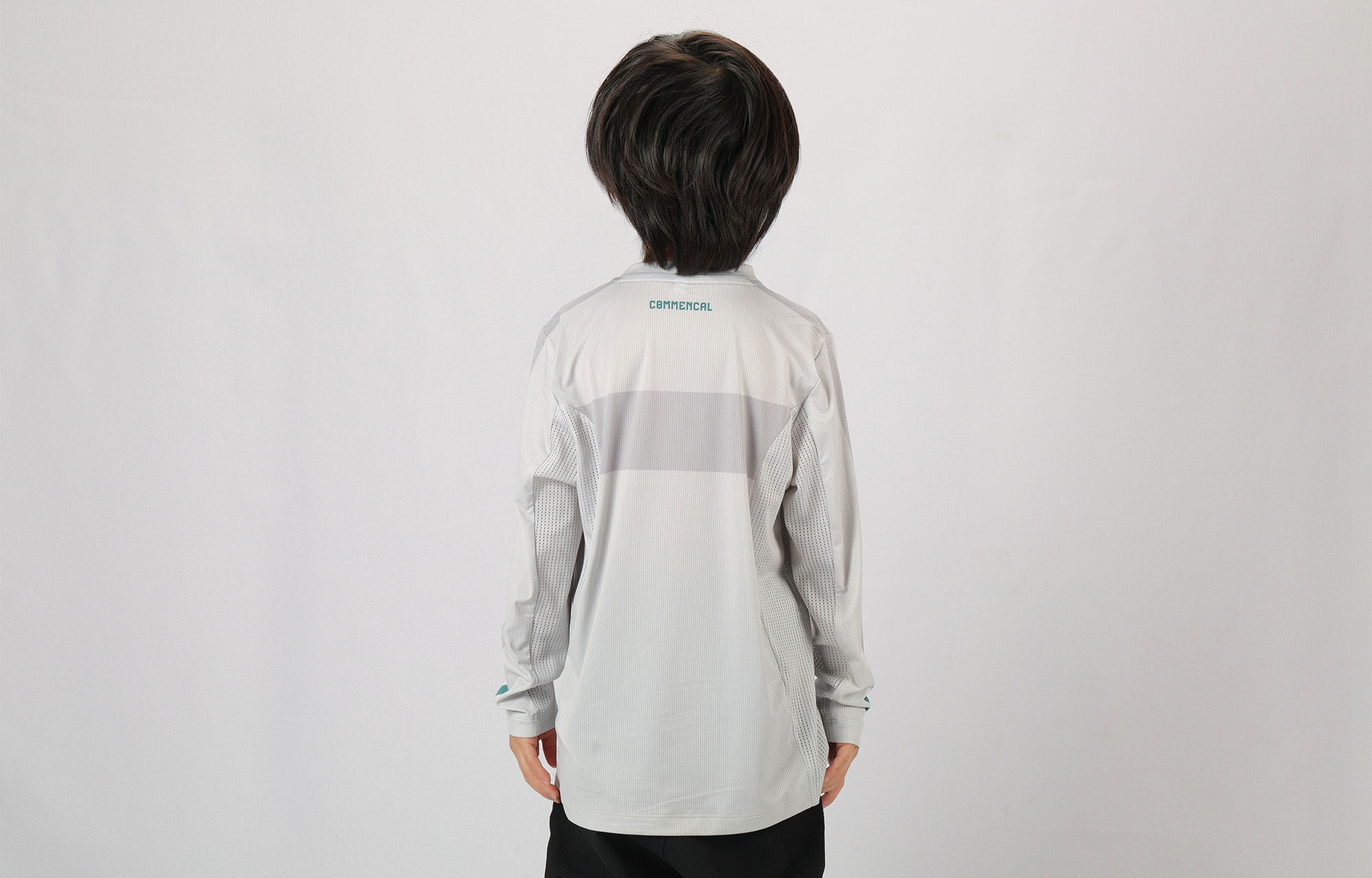 COMMENCAL KIDS RACE LONG SLEEVE JERSEY GREY POLYCHROM image number 0