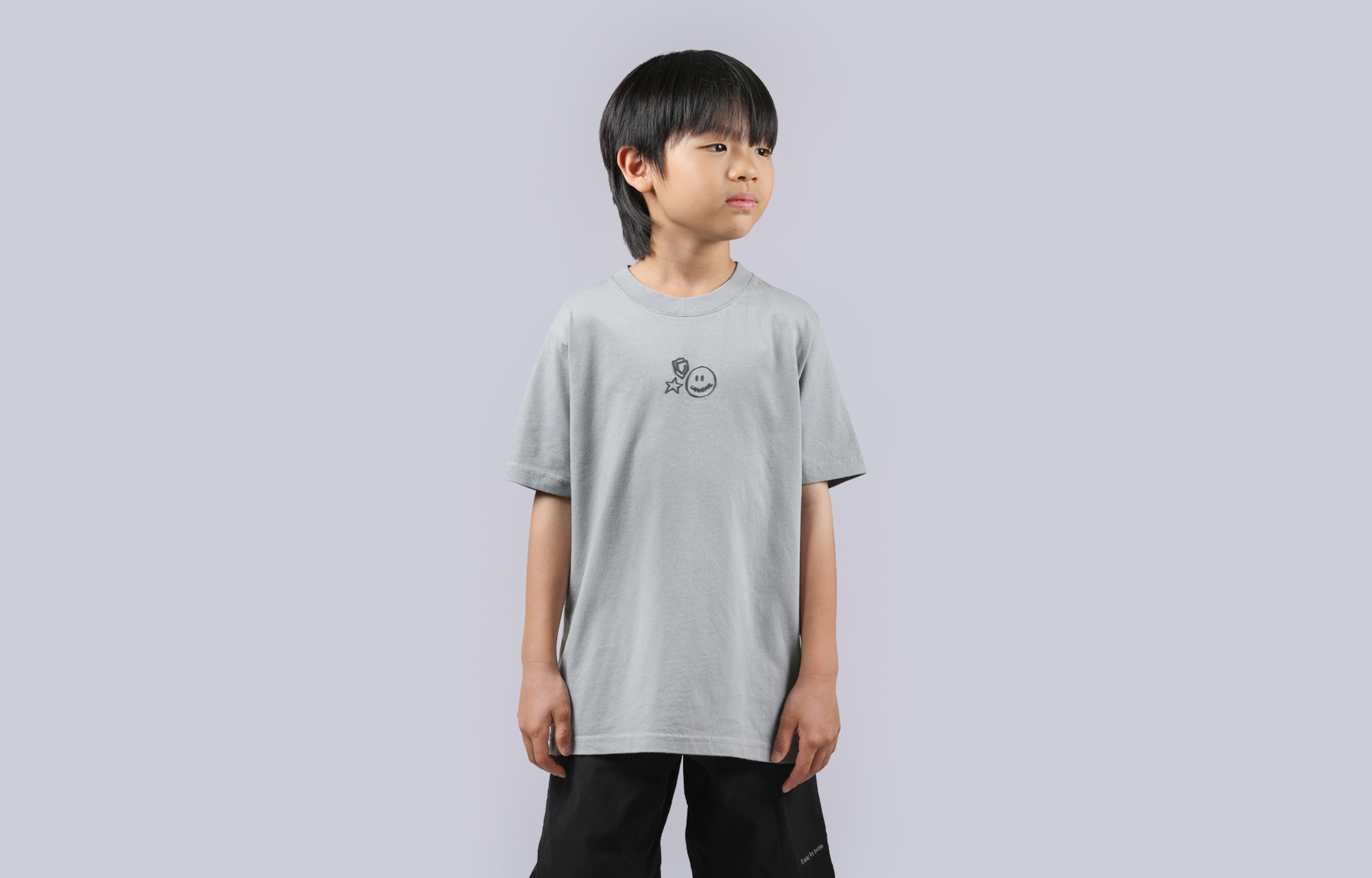 CAMISETA COMMENCAL KIDS REGULAR FIT LOGORAMA GREY image number 0