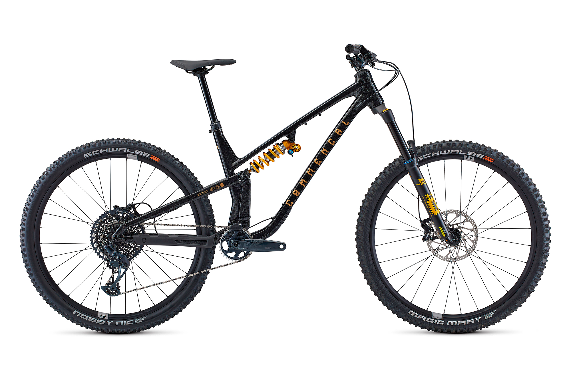 COMMENCAL META V5 OHLINS EDITION GLITTERY BLACK image number null