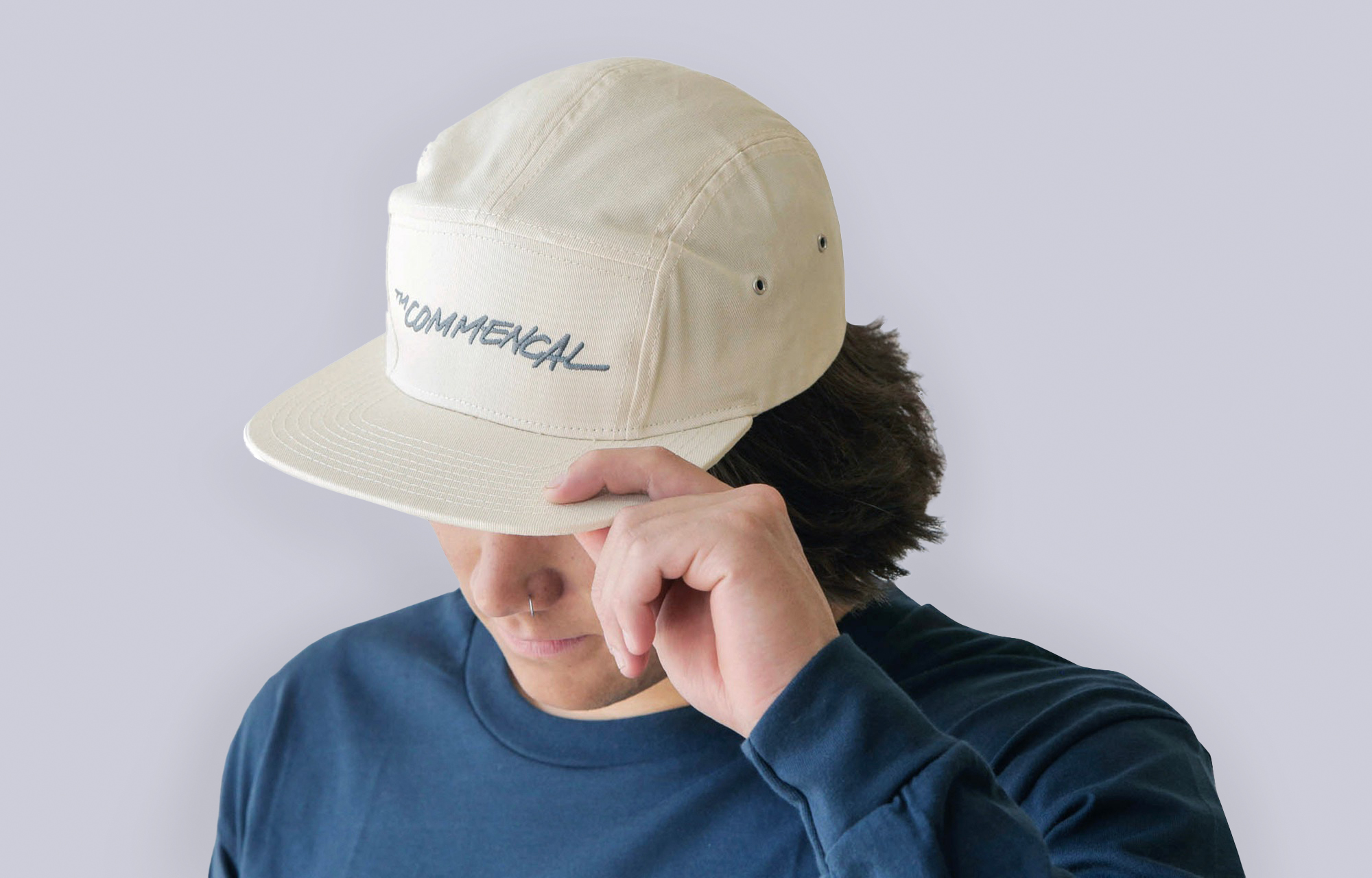 CASQUETTE COMMENCAL FIVE PANELS OFF-WHITE image number 2