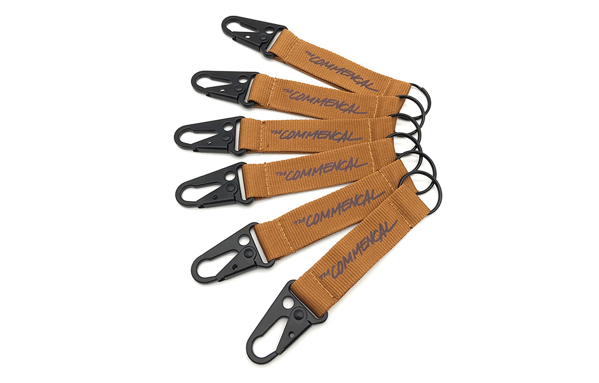 COMMENCAL CARABINER KEYCHAIN BROWN image number 0