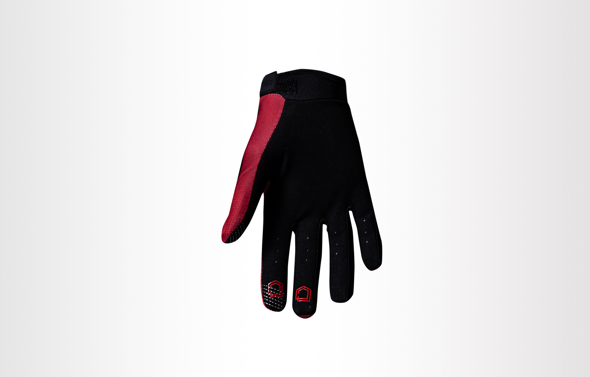 COMMENCAL KIDS VELCRO FASTEN GLOVES RED image number 0