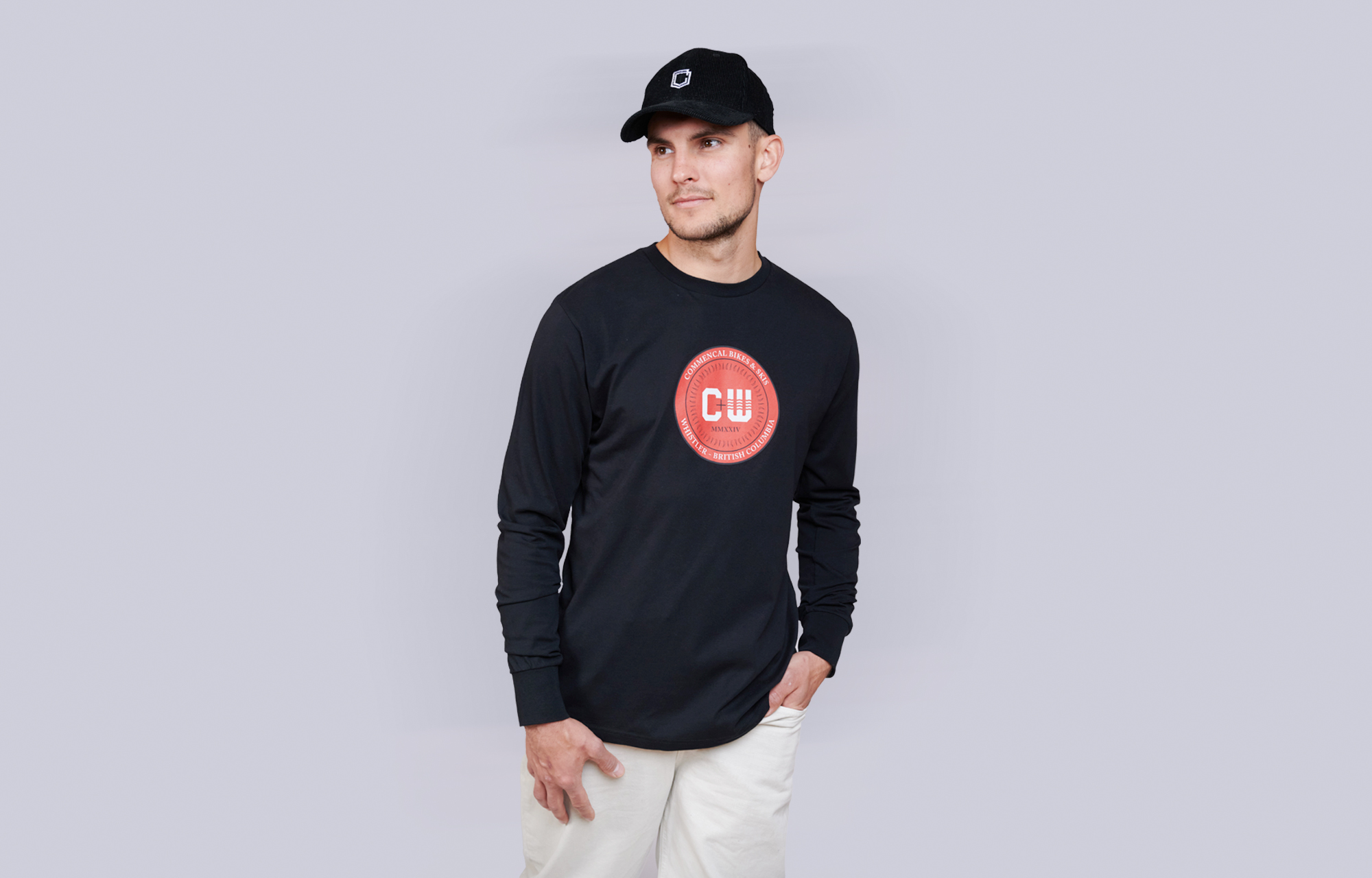 LONG SLEEVE COMMENCAL x WHISTLER T-SHIRT BLACK image number 0
