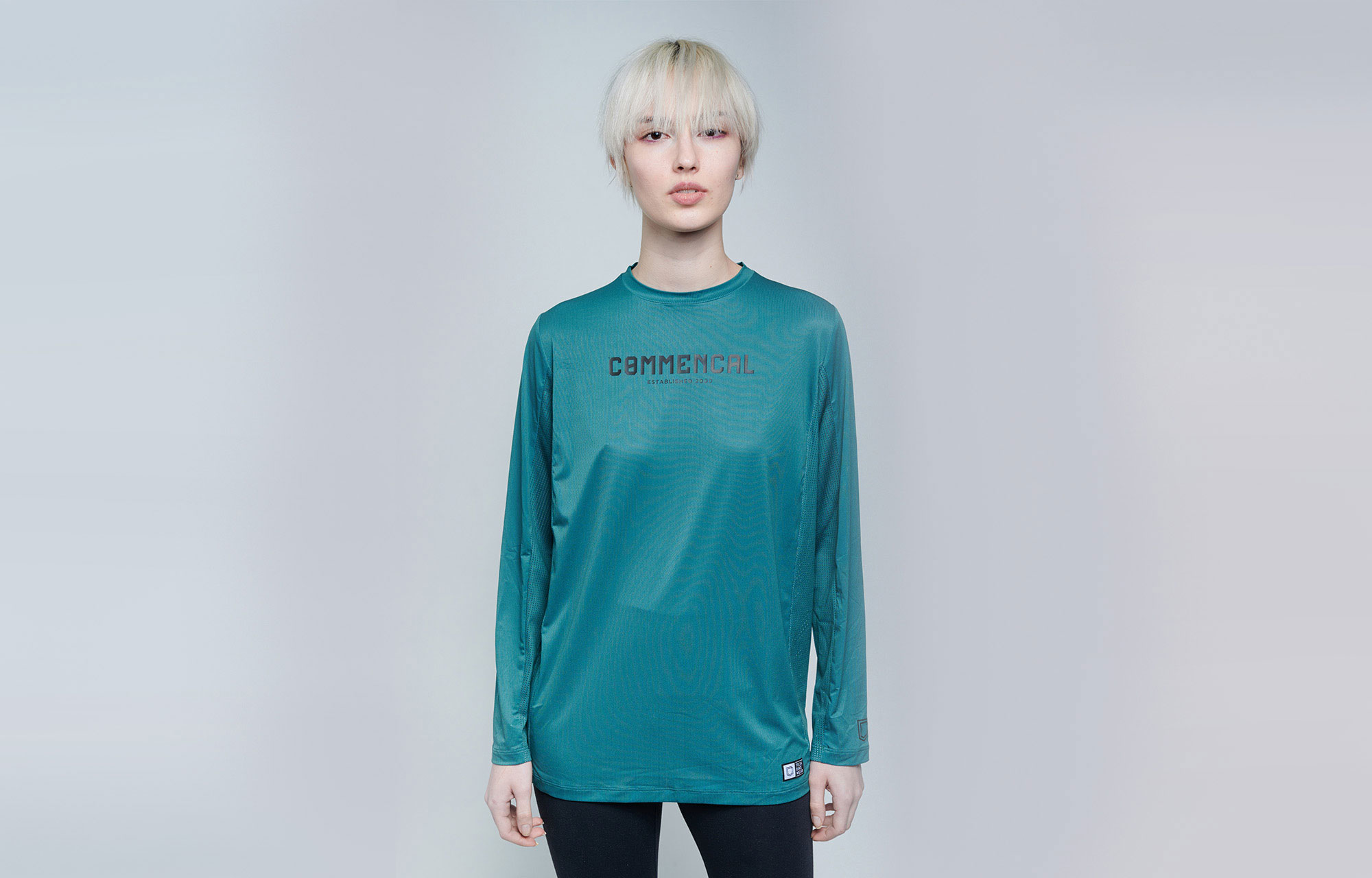 COMMENCAL CORPORATE LONG SLEEVE JERSEY DEEP OCEAN image number 0