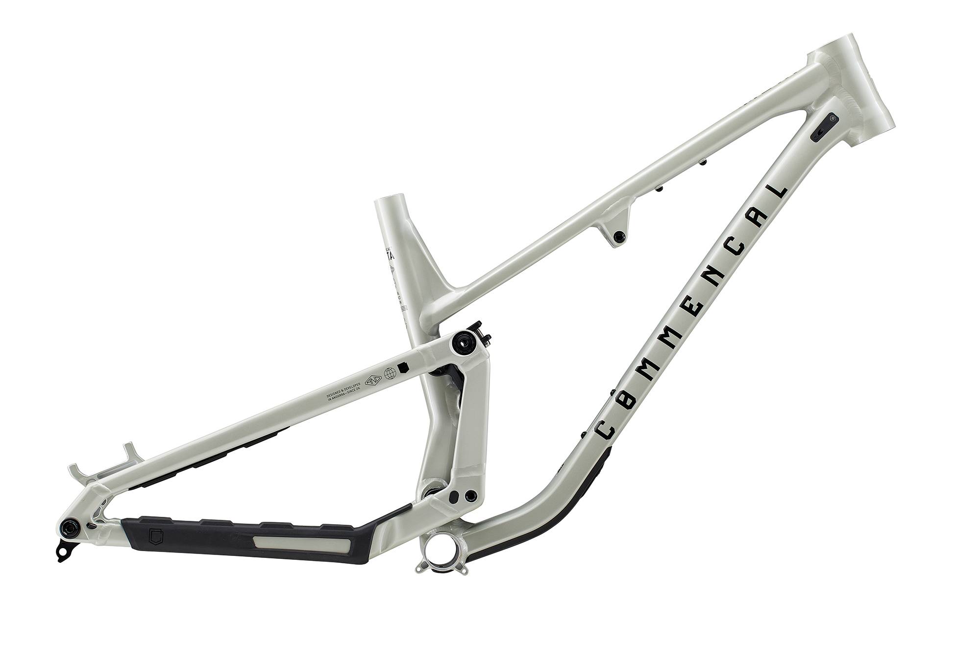 RAHMEN COMMENCAL META V5 CLEAR SILVER image number null