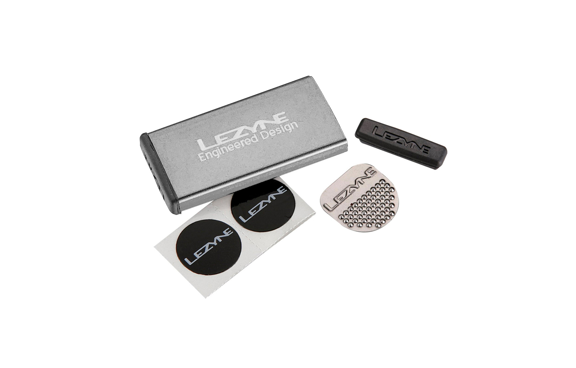LEZYNE TIRE REPAIR KIT GREY - 6 PATCHES GREY image number null