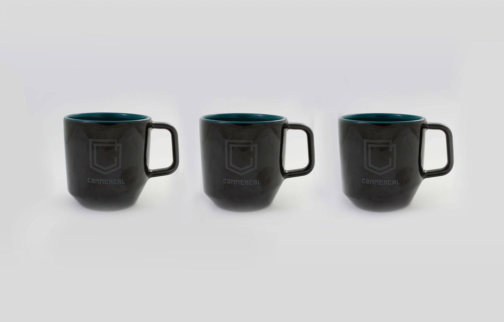 PACK 3 MUGS CERÁMICA BLACK image number null