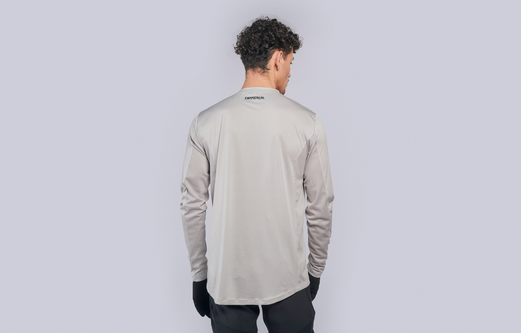 COMMENCAL LIGHTECH CORPORATE LONG SLEEVE JERSEY GREY image number 0