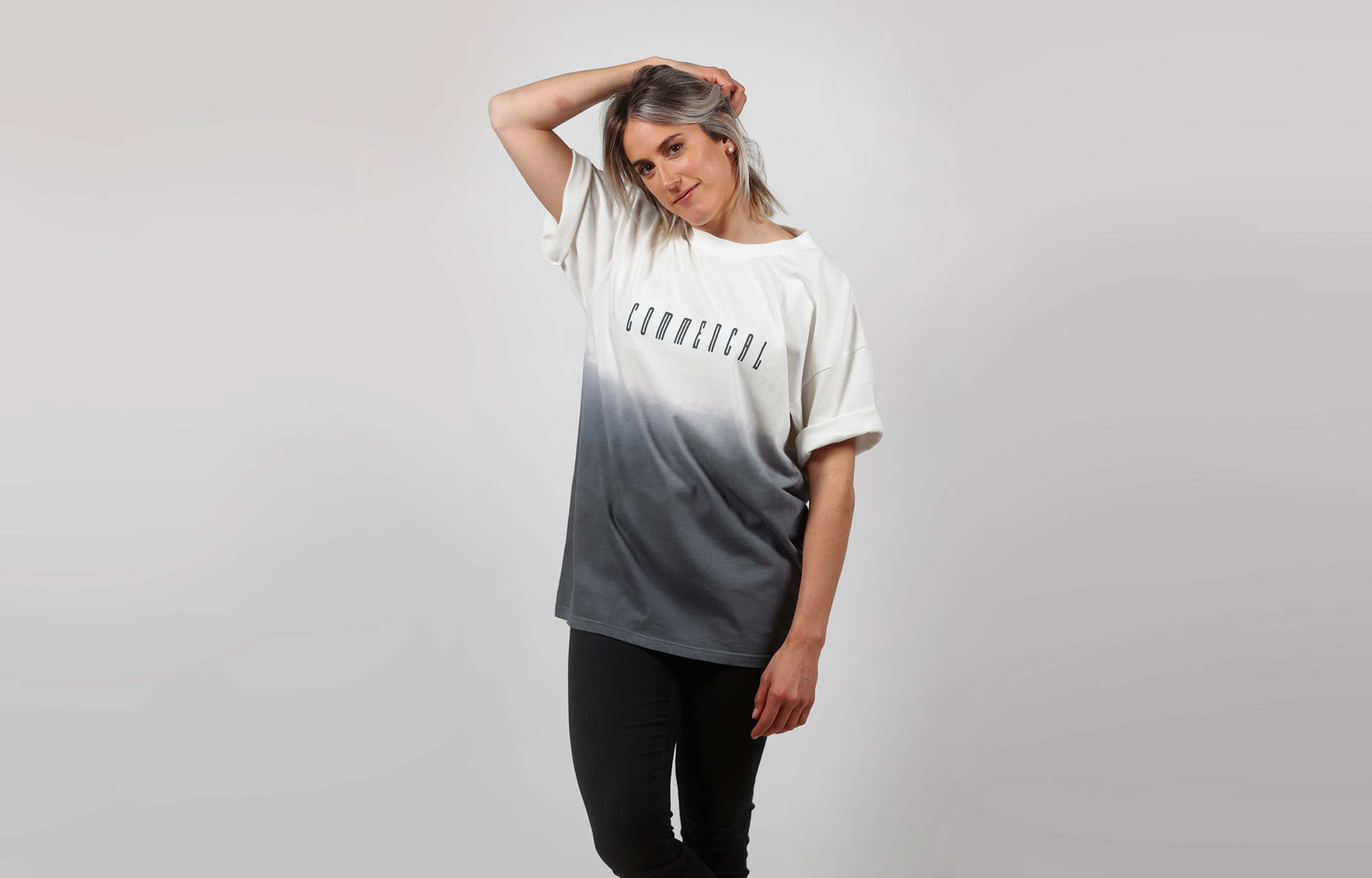 COMMENCAL BLEACHED T-SHIRT GREY image number 1
