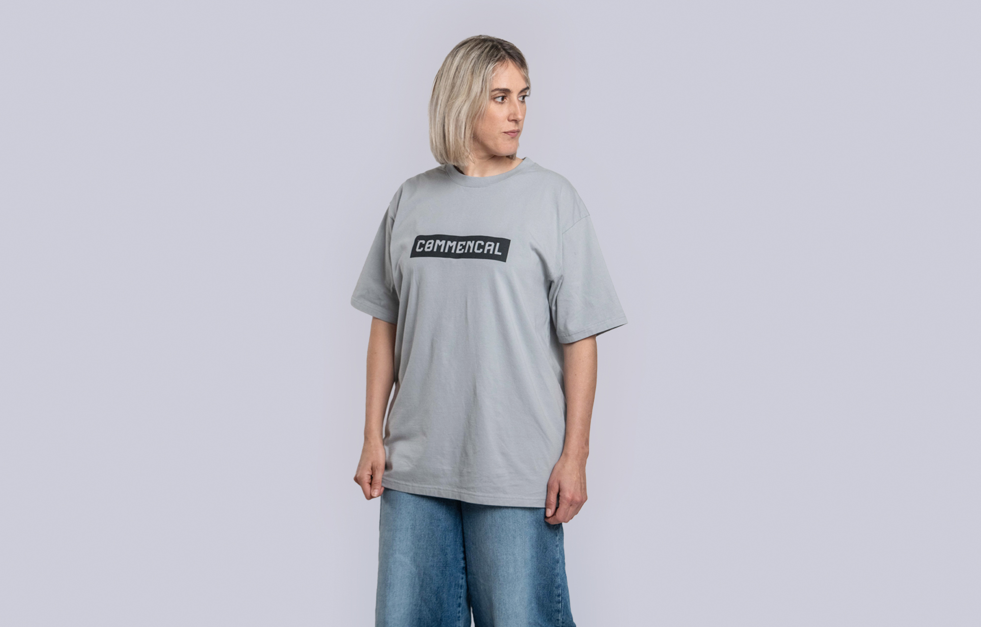 T-SHIRT COMMENCAL REGULAR FIT CORPORATE LIGHT GREY image number 1