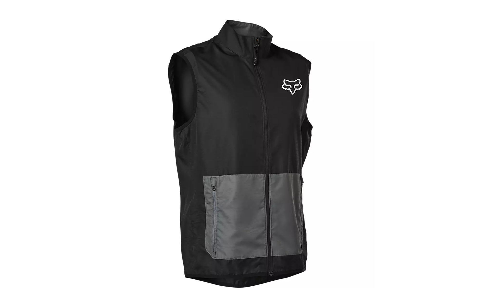 FOX RANGER SLEEVELESS WIND BREAKER BLACK/GREY image number 0