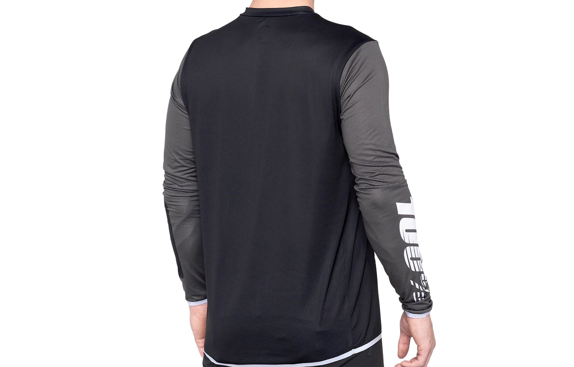 100% LONG SLEEVE R-CORE X JERSEY BLACK/WHITE image number 0