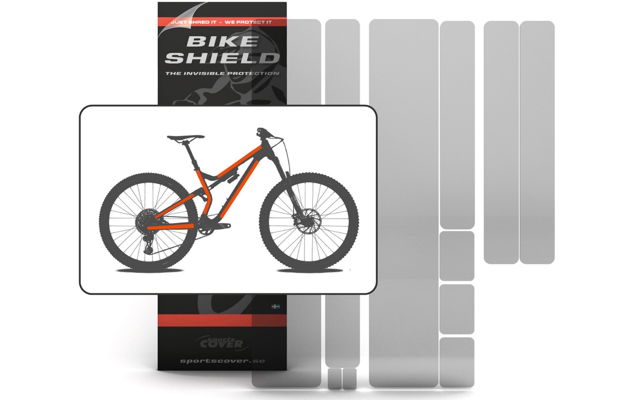 SPORTSCOVER BIKE SHIELD PREMIUM FRAME PROTECTION KIT SHINY image number null