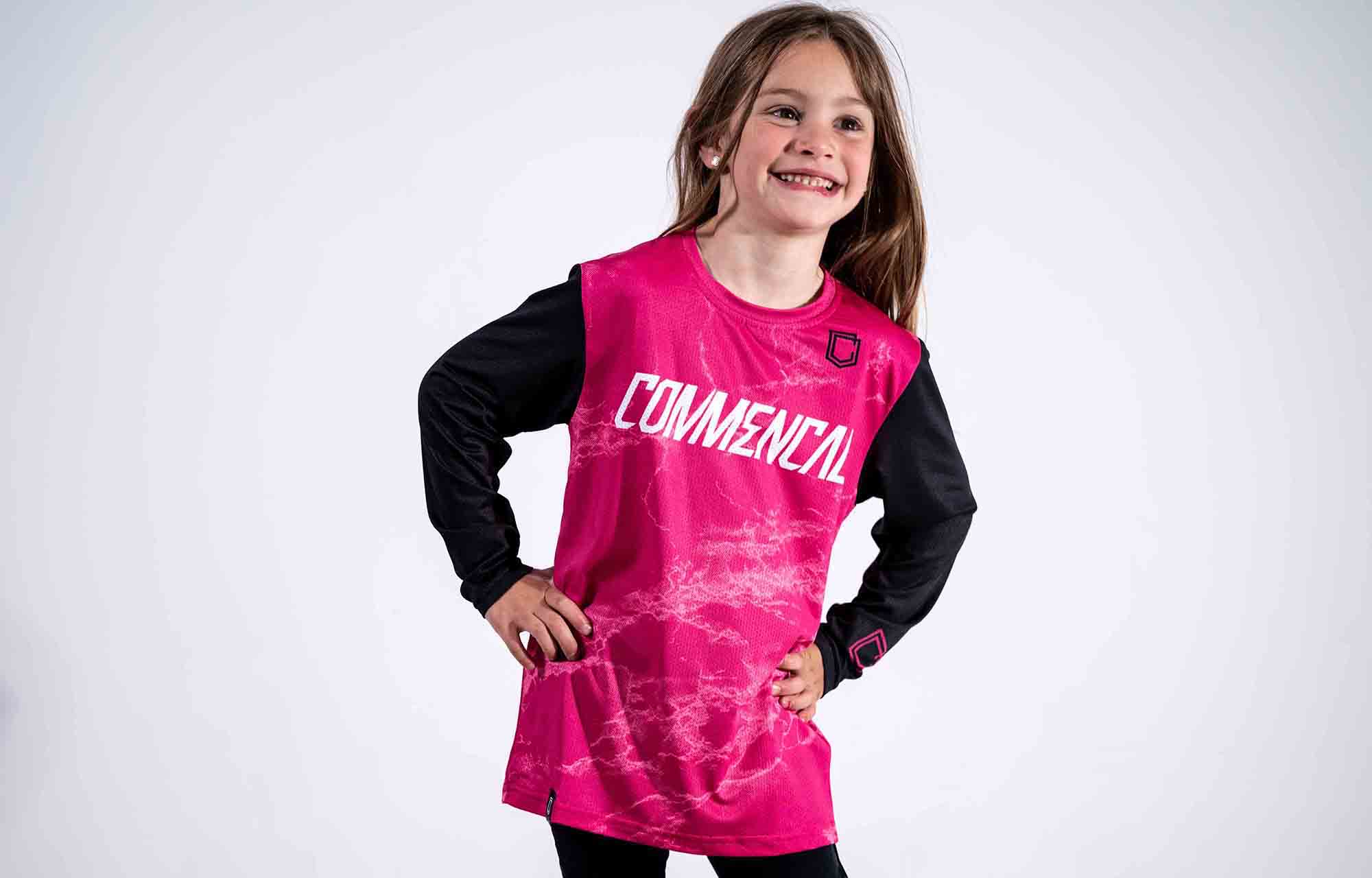 COMMENCAL KIDS JERSEY PINK image number 0