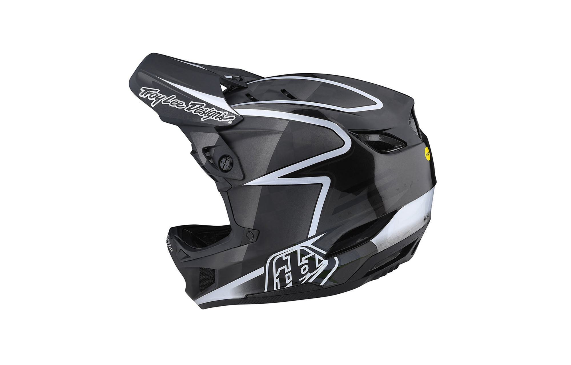 TROY LEE DESIGNS HELM D4 CARBON LINES - BLACK/GREY image number 0