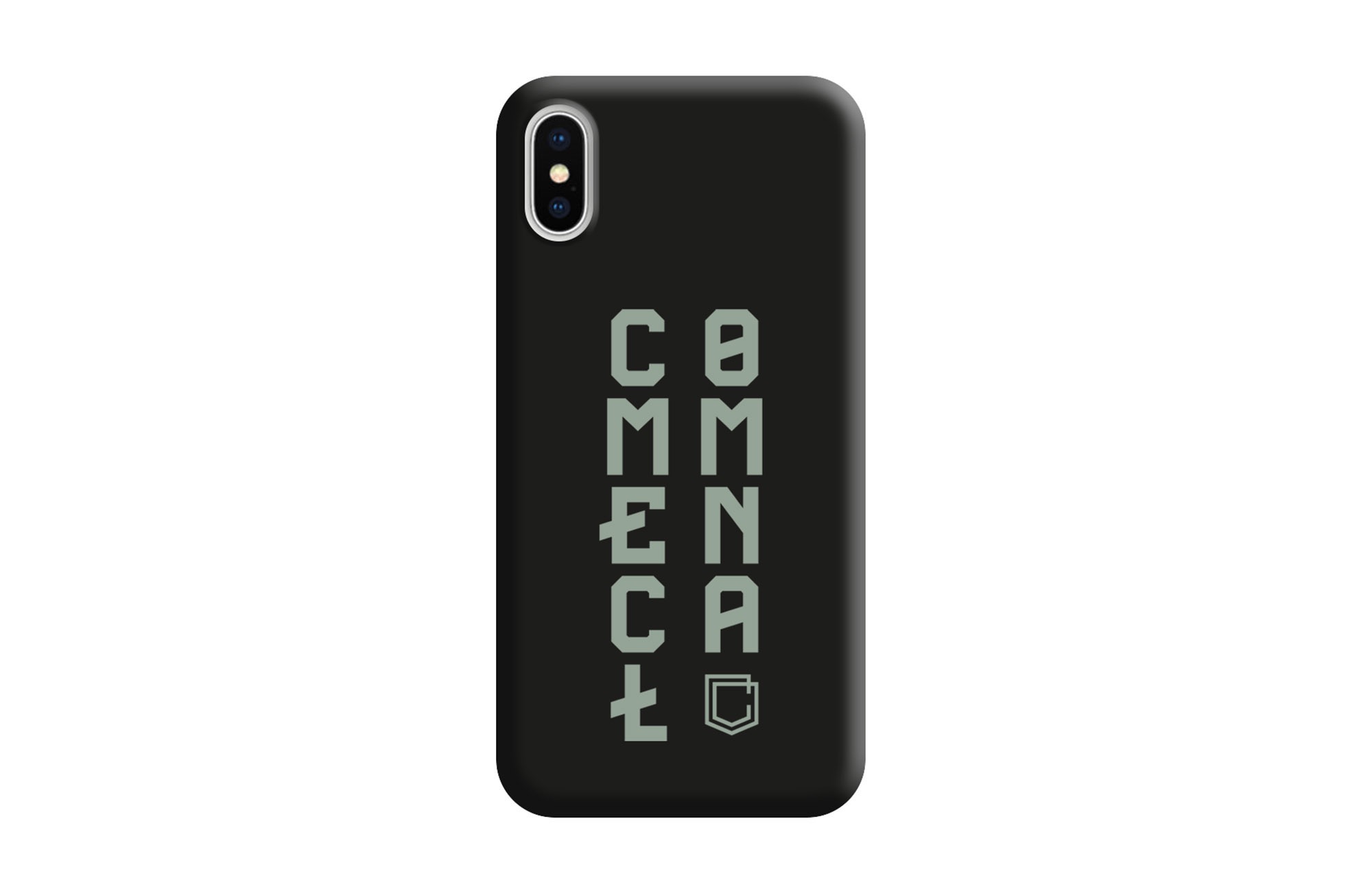 COVER COMMENCAL IPHONE X/XS RICICLATA BLACK  image number 0