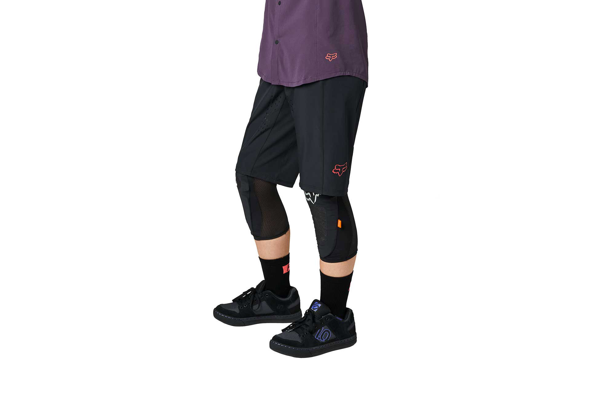 FOX WOMEN FLEXAIR LITE SHORTS NO LINER BLACK image number 1