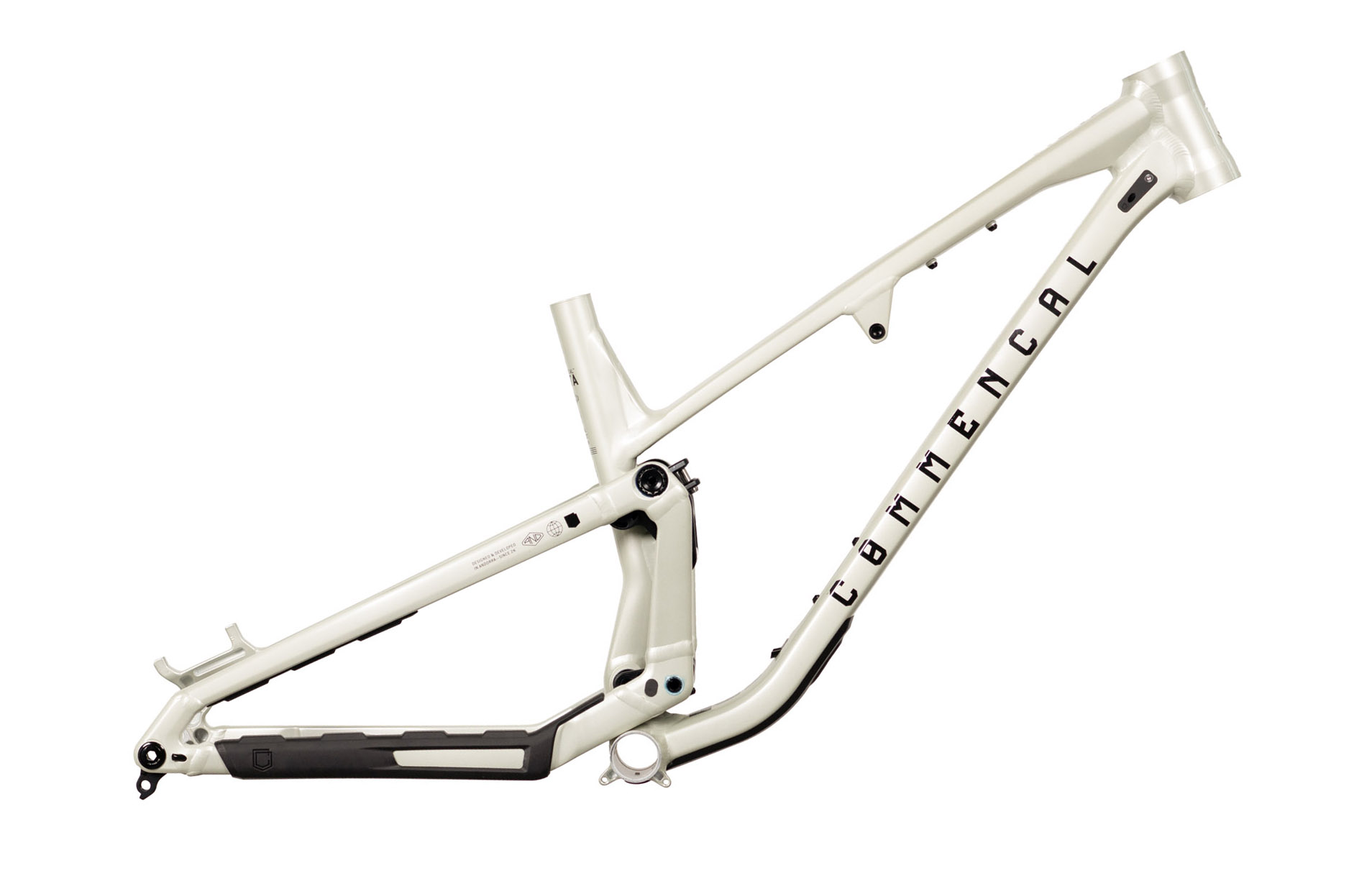 CADRE COMMENCAL META V5 CLEAR SILVER image cover number 0