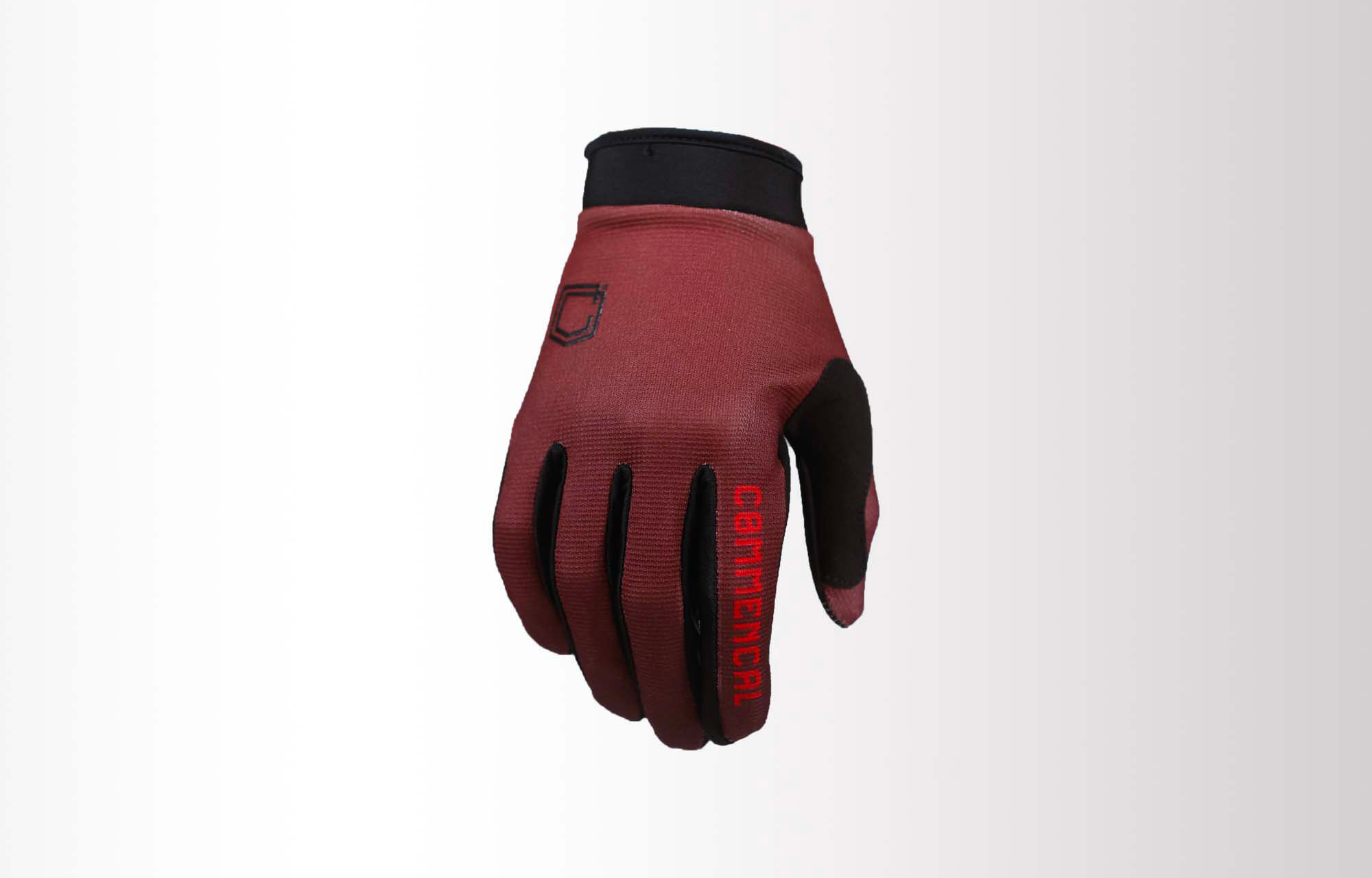 COMMENCAL ELASTIK HANDSCHUHE CORPORATE RED DIRT image number 0