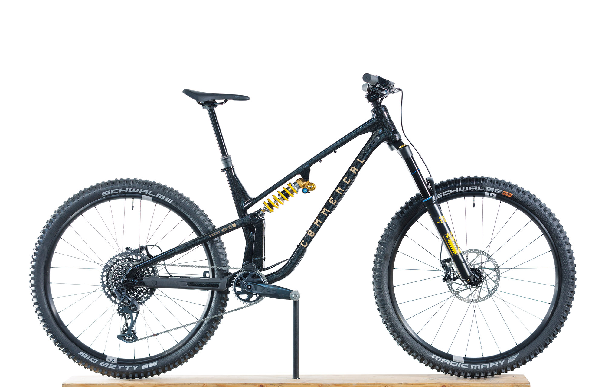 COMMENCAL META V5 OHLINS EDITION GLITTERY BLACK - L (23120803) image number null
