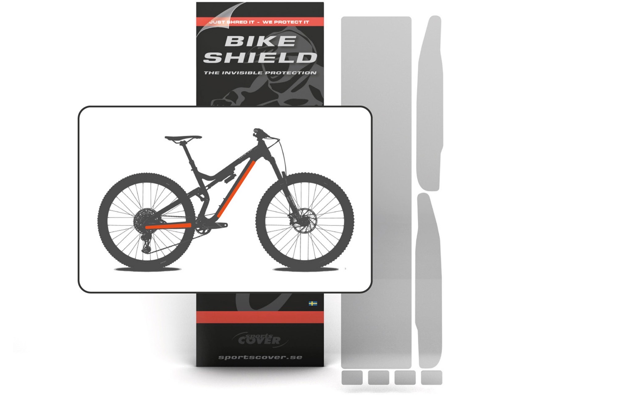 SPORTSCOVER BIKE SHIELD STANDARD FRAME PROTECTION KIT SHINY image number null