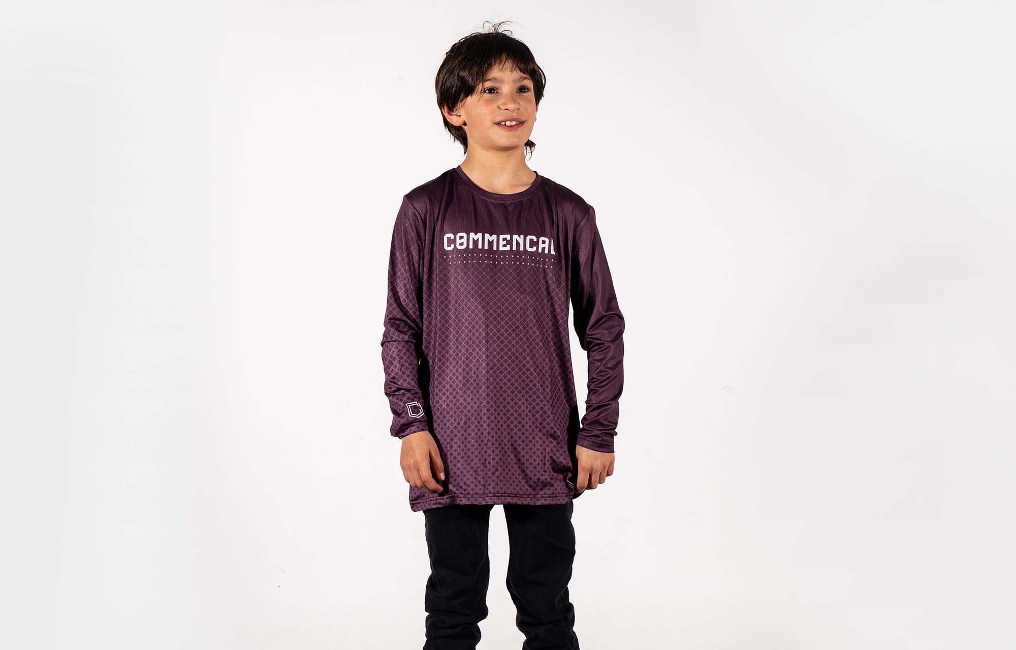 COMMENCAL KIDS POMPON JERSEY PURPLE image number 0