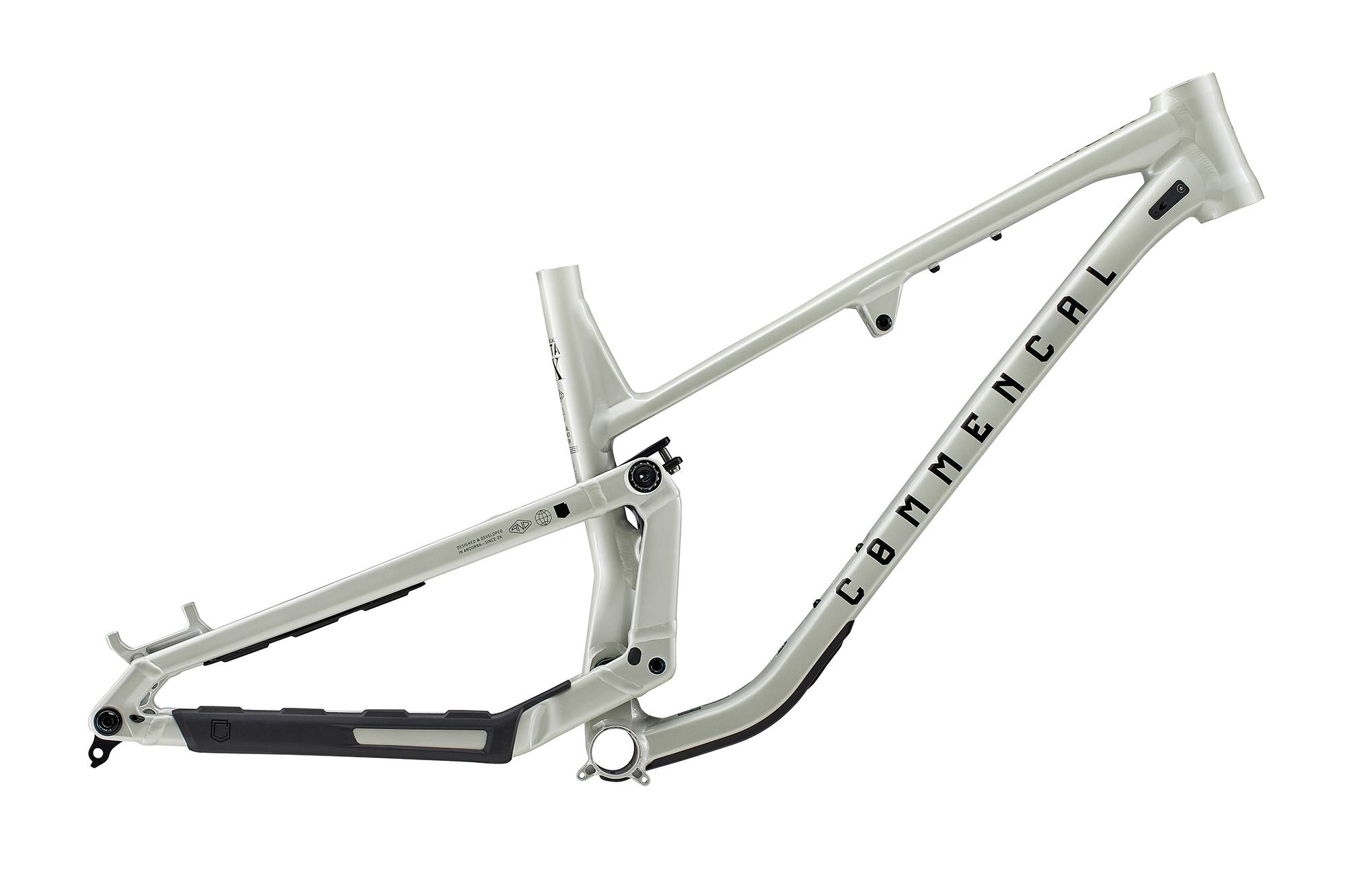 CUADRO COMMENCAL META SX V5 CLEAR SILVER image number null