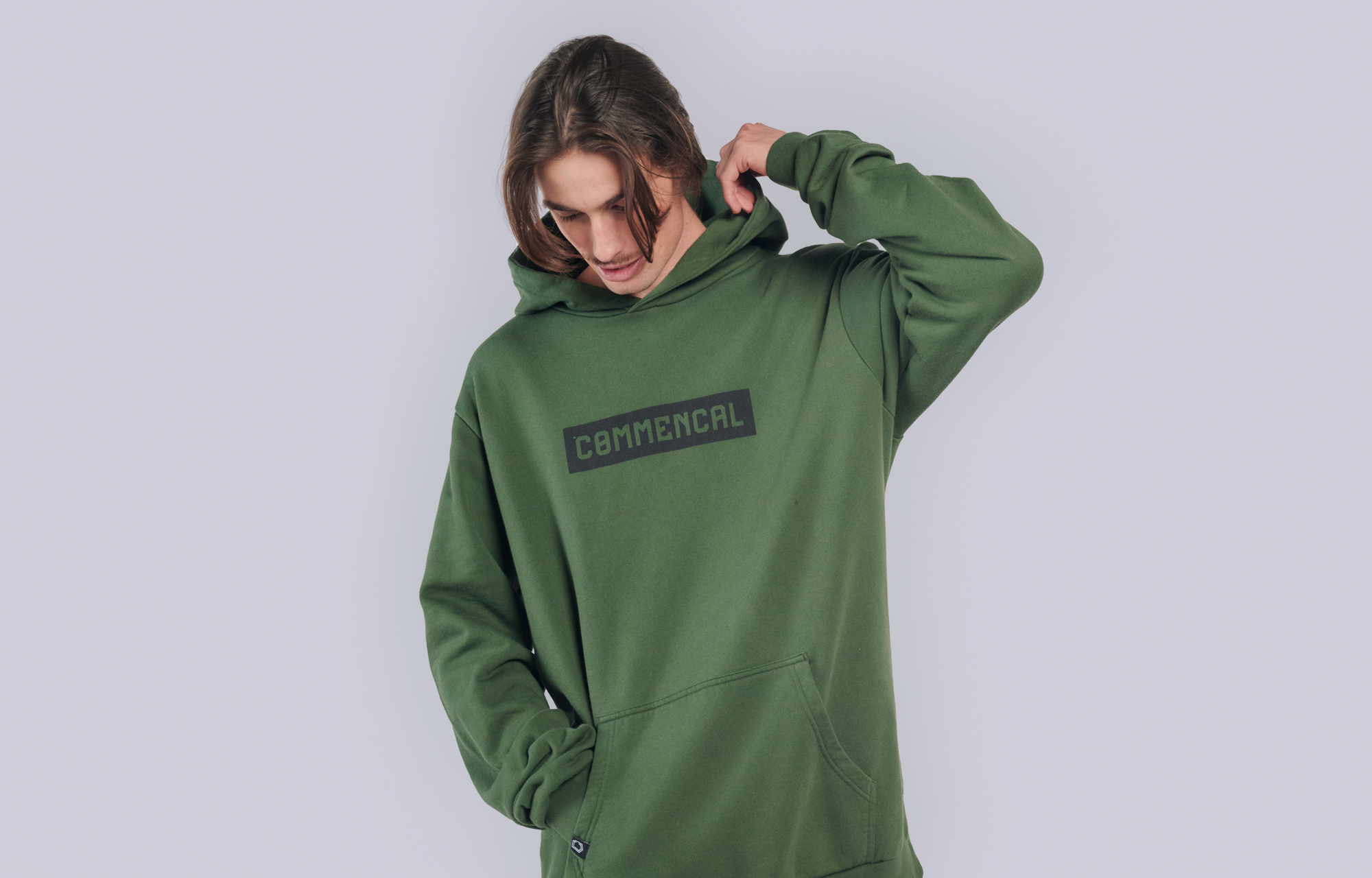 SUDADERA COMMENCAL CORPORATE DARK GREEN image number 0