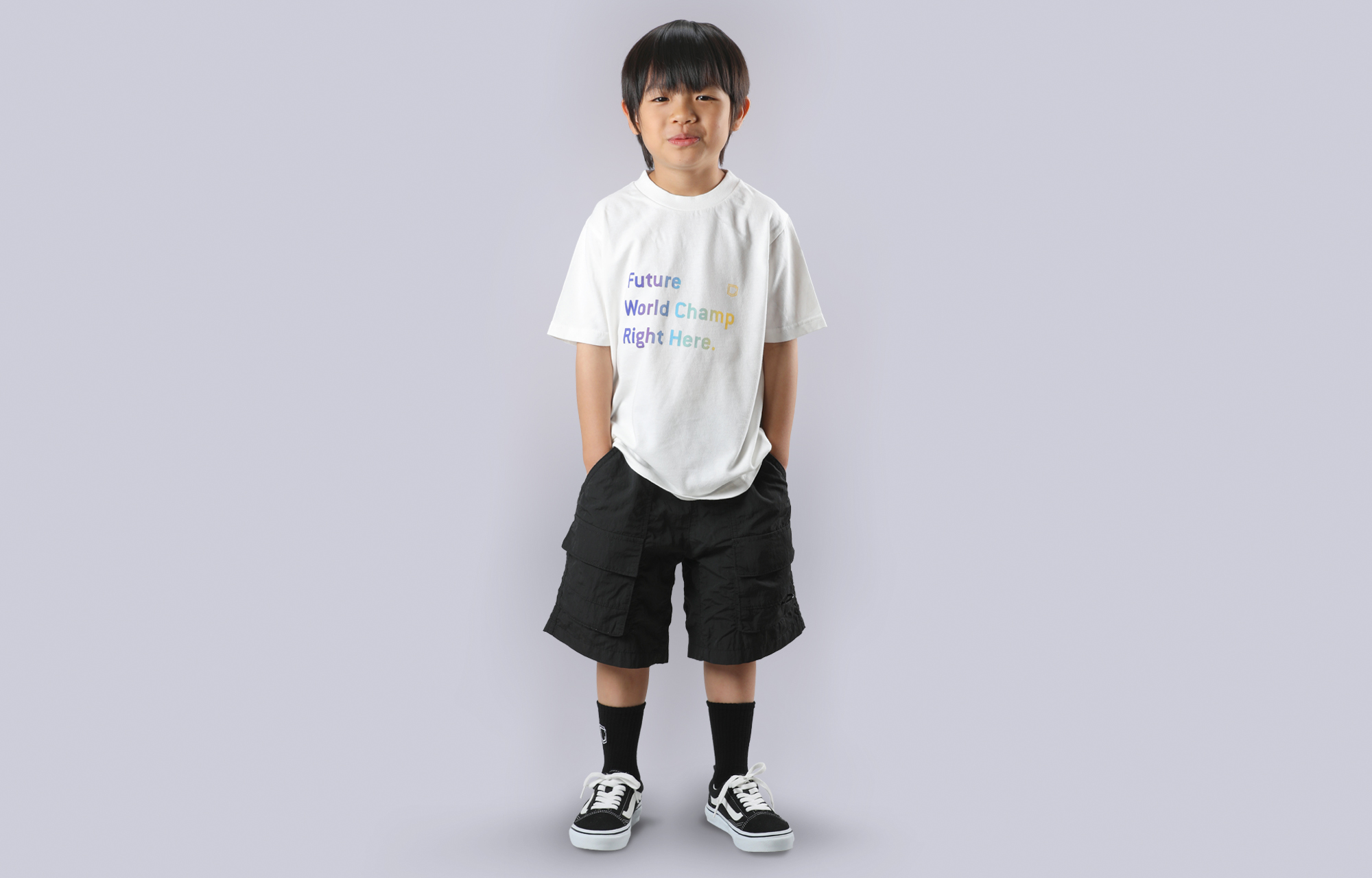 T-SHIRT COMMENCAL KID WORLD CHAMP WHITE image number 0