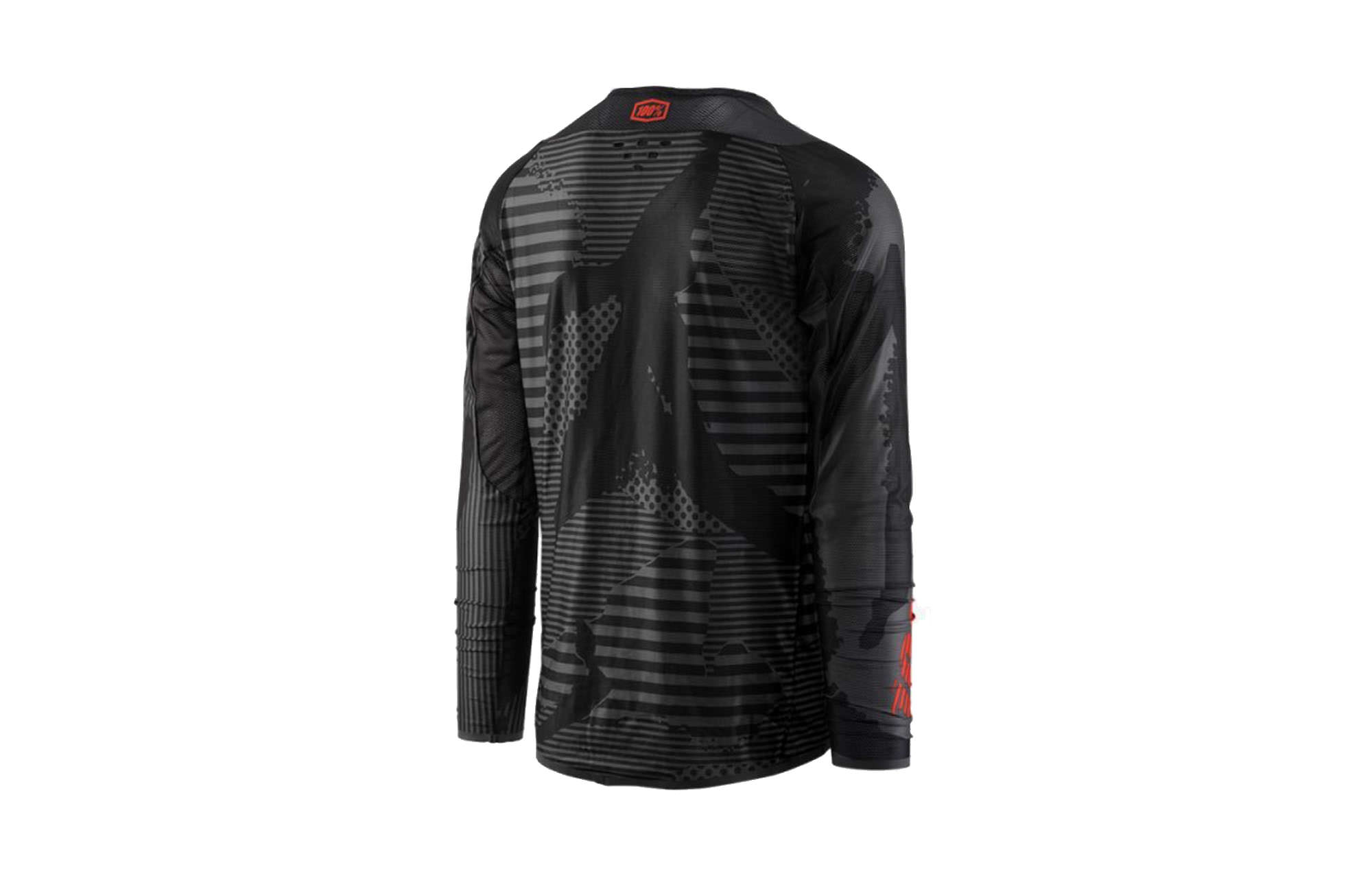 100% R-CORE-X DH LONG SLEEVE JERSEY BLACK CAMO image number 0