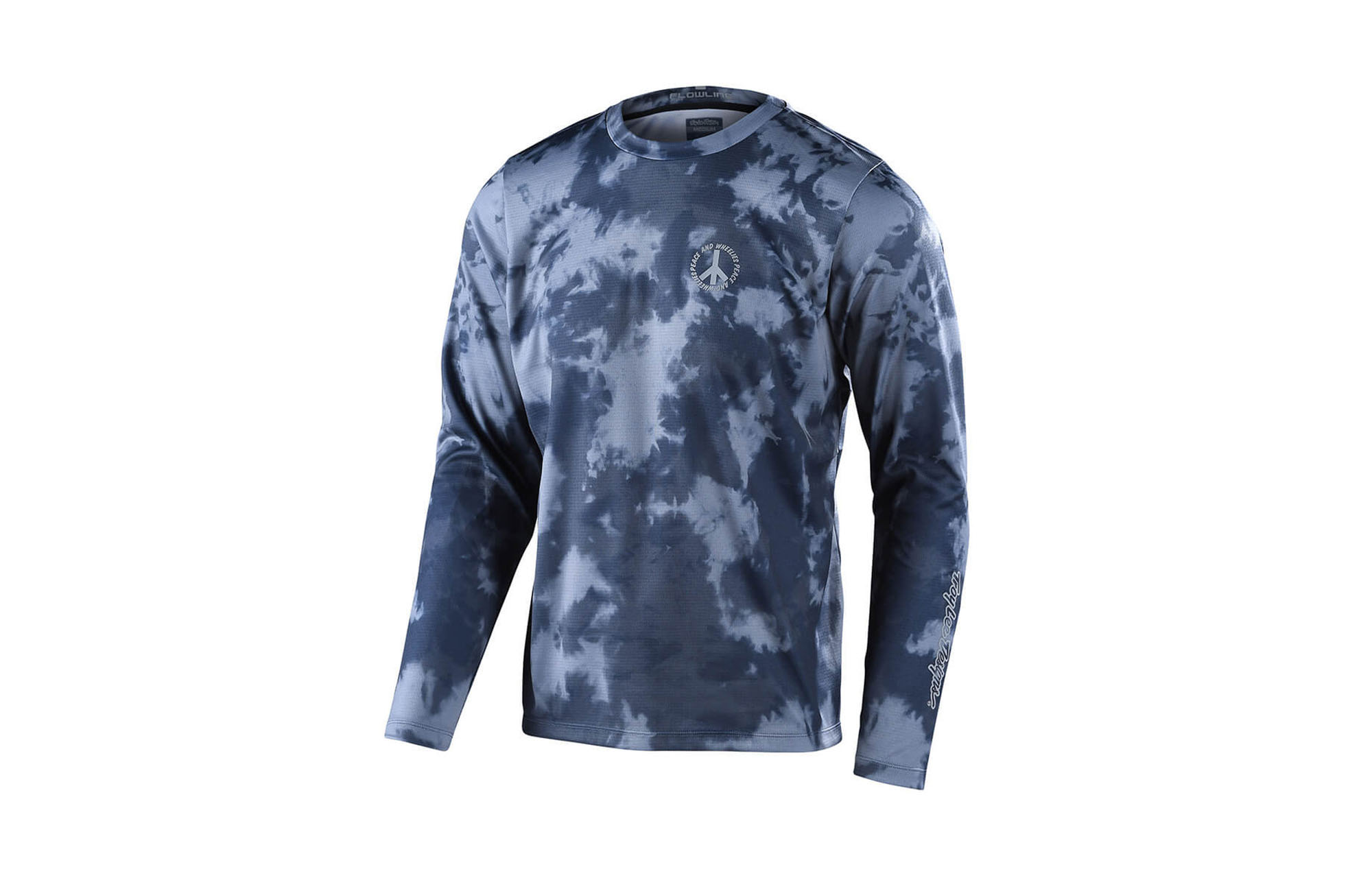 TROY LEE DESIGNS LONG SLEEVE FLOWLINE JERSEY - PLOT CHARCOAL image number 0