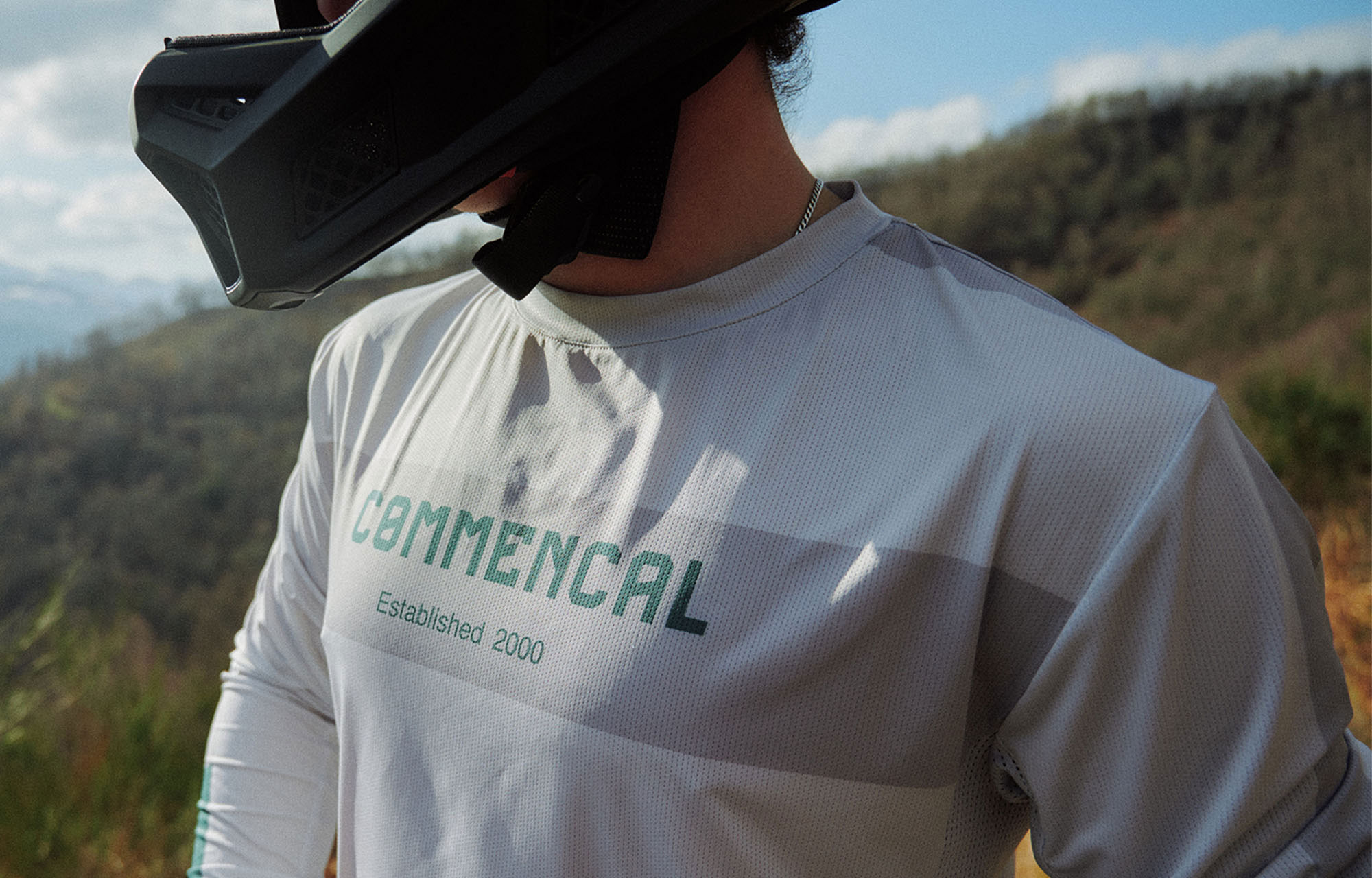 COMMENCAL RACE LONG SLEEVE JERSEY GREY POLYCHROM image number 1
