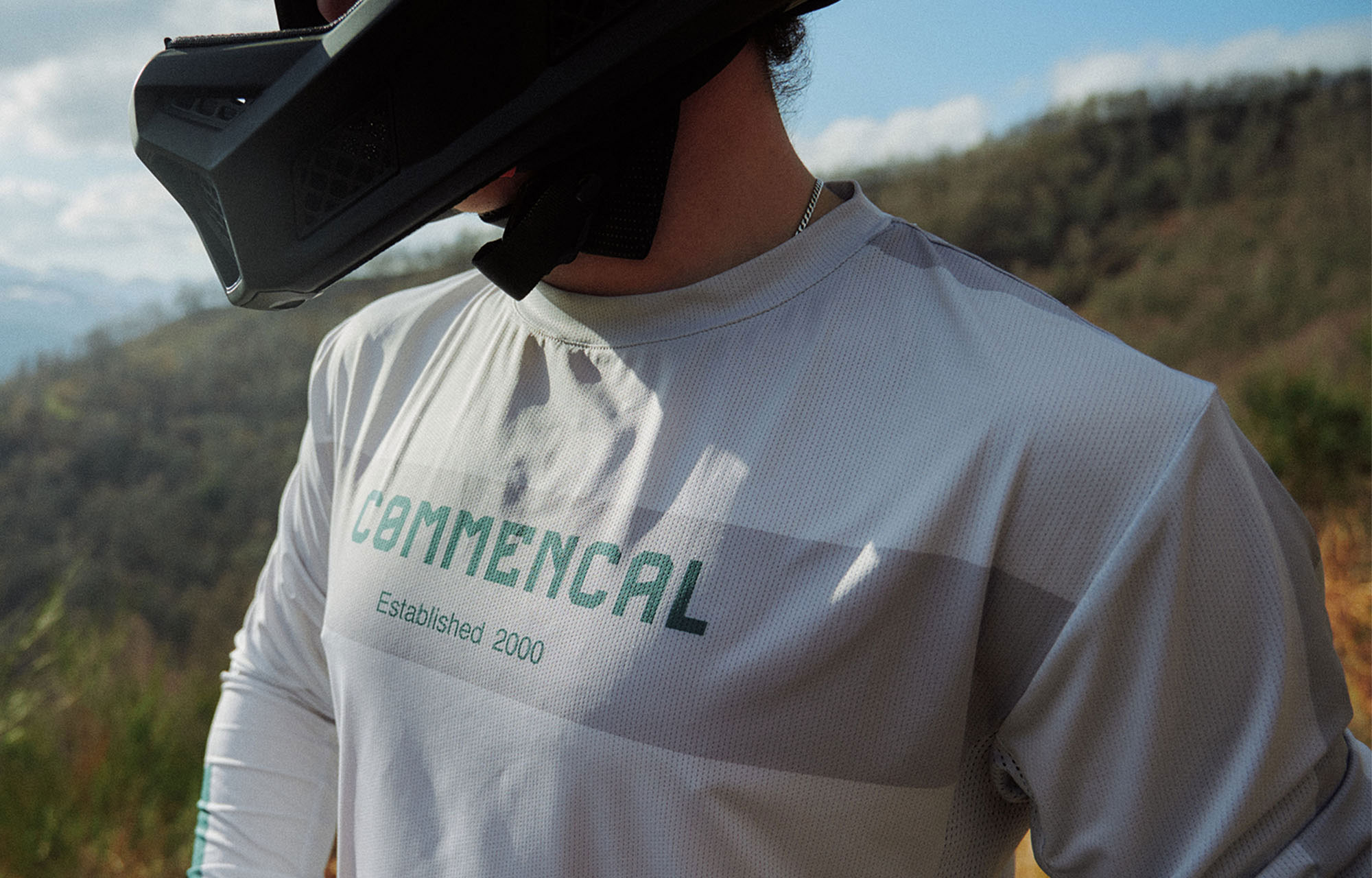 COMMENCAL LIGHTECH RACE LONG SLEEVE JERSEY GREY POLYCHROM image number 1