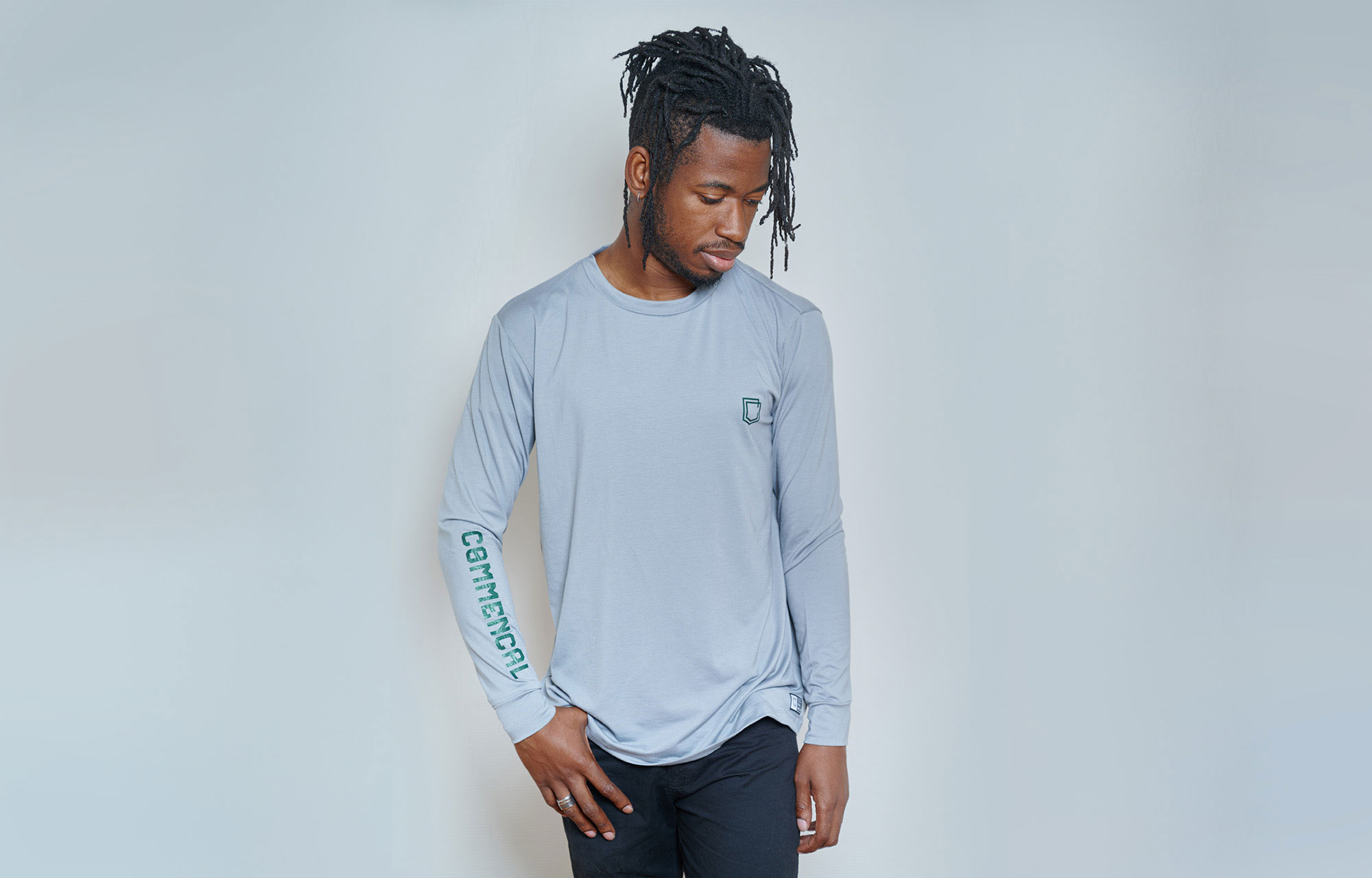COMMENCAL LONG SLEEVE TECH-TEE GREY image number 0